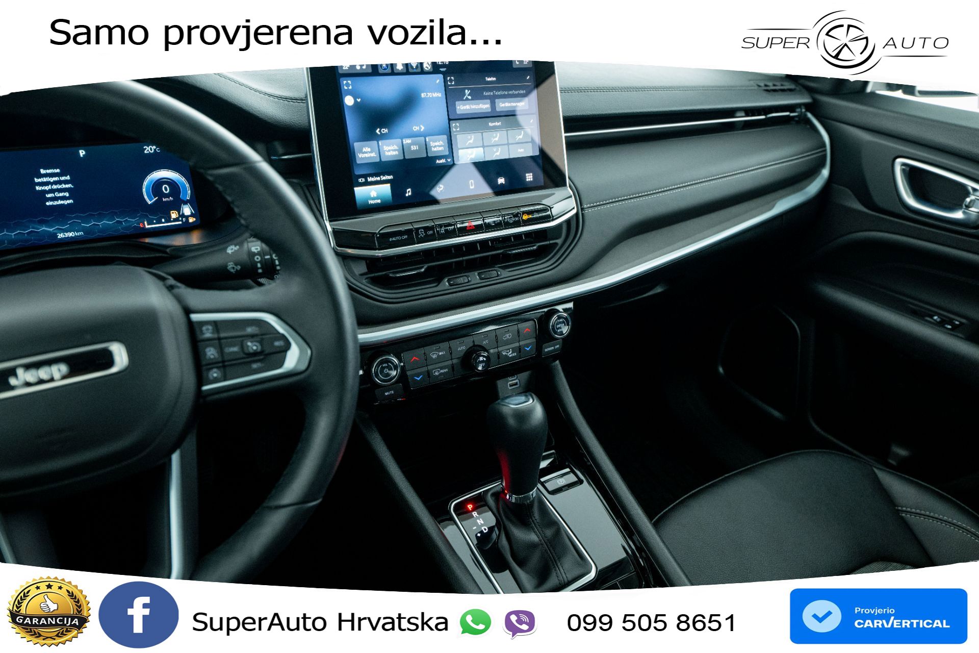 Jeep Compass 1.5 GSE Aut. 130 KS, LED+ACC+GR SJED+KAM+VIRT+PDC