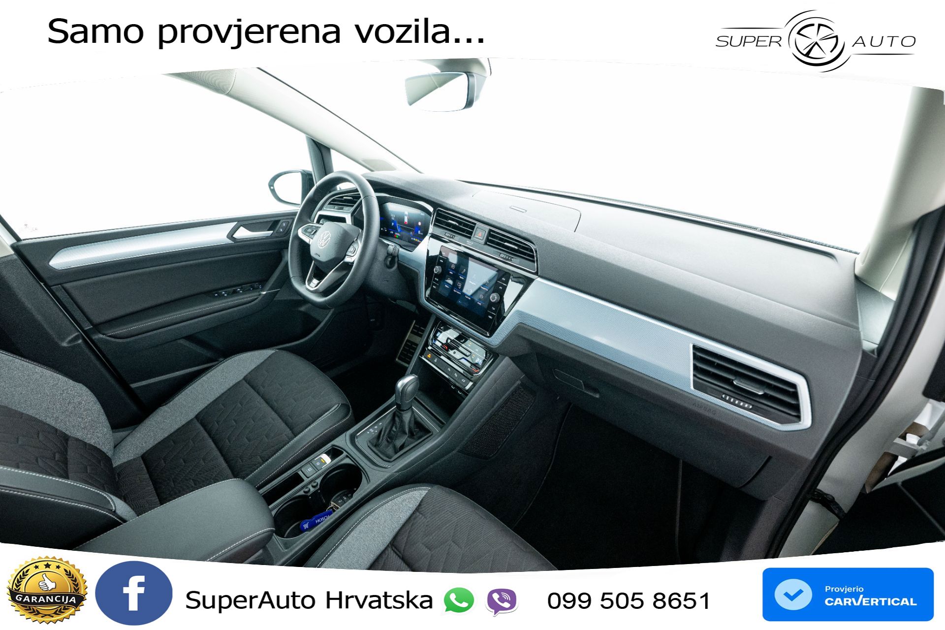 VW Touran 1.5 TSI DSG Comfortline 150 KS, 7-SJED+LED+ACC+GR SJED+VIRT+PDC