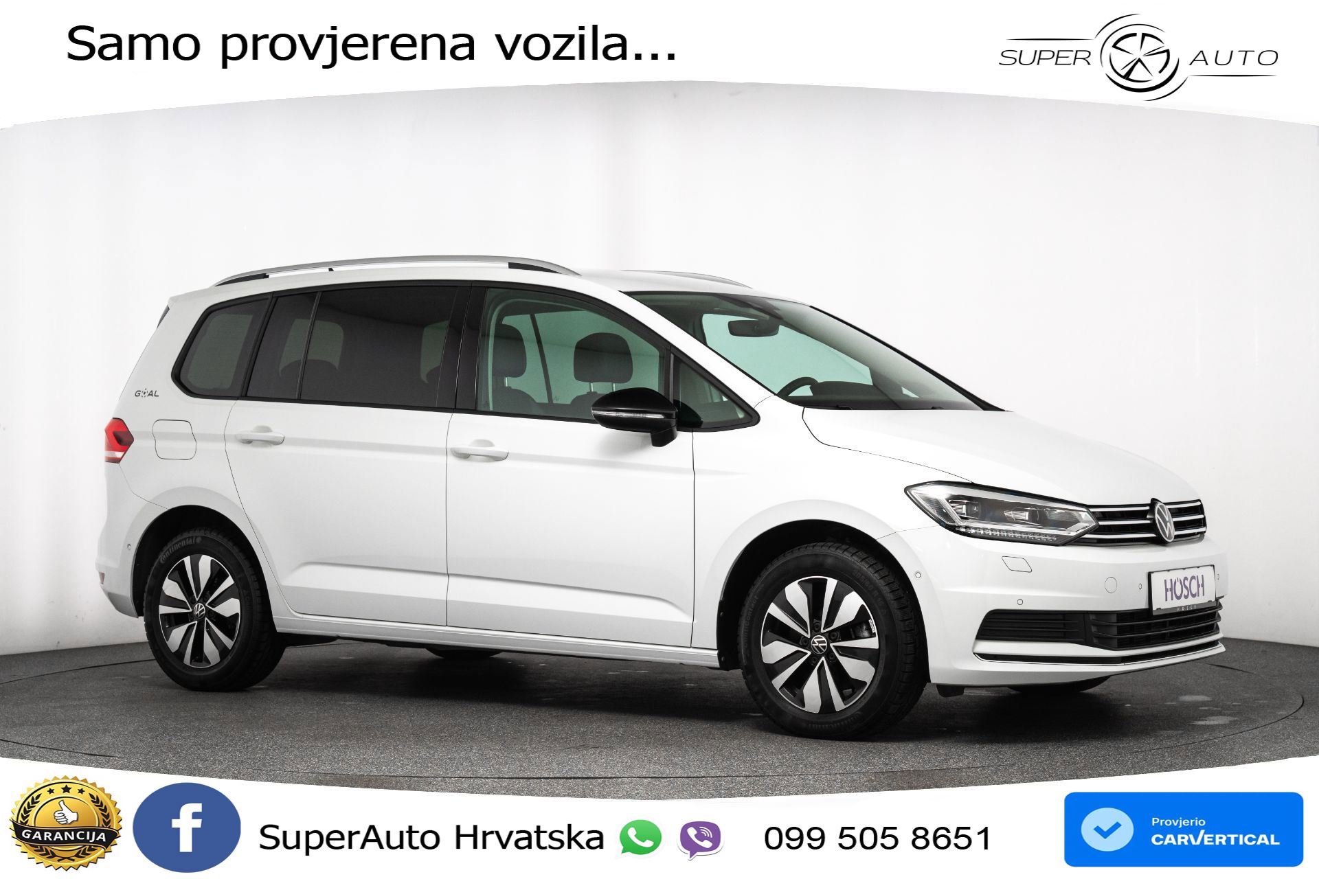 VW Touran 1.5 TSI DSG Comfortline 150 KS, 7-SJED+LED+ACC+GR SJED+VIRT+PDC