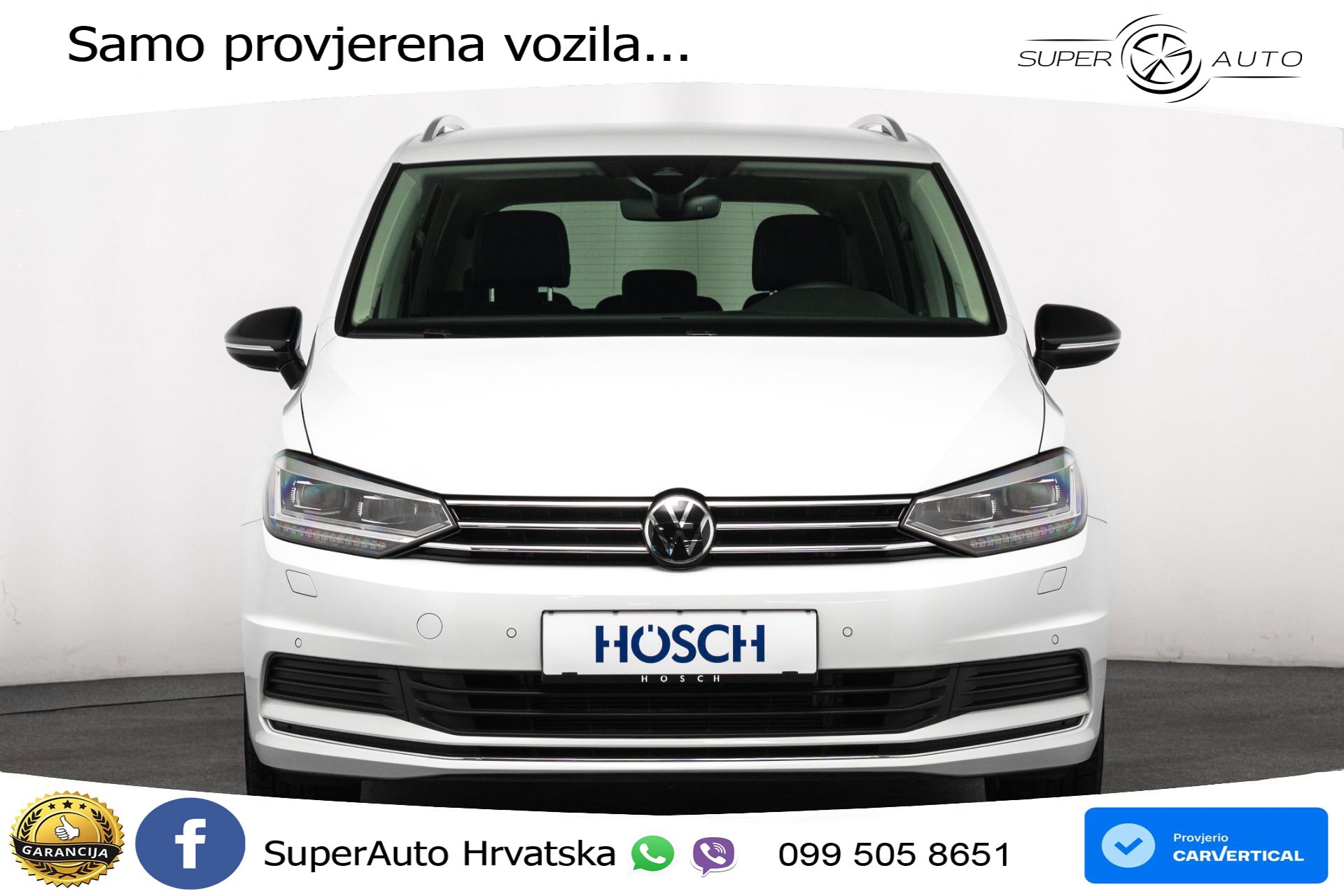 VW Touran 1.5 TSI DSG Comfortline 150 KS, 7-SJED+LED+ACC+GR SJED+VIRT+PDC