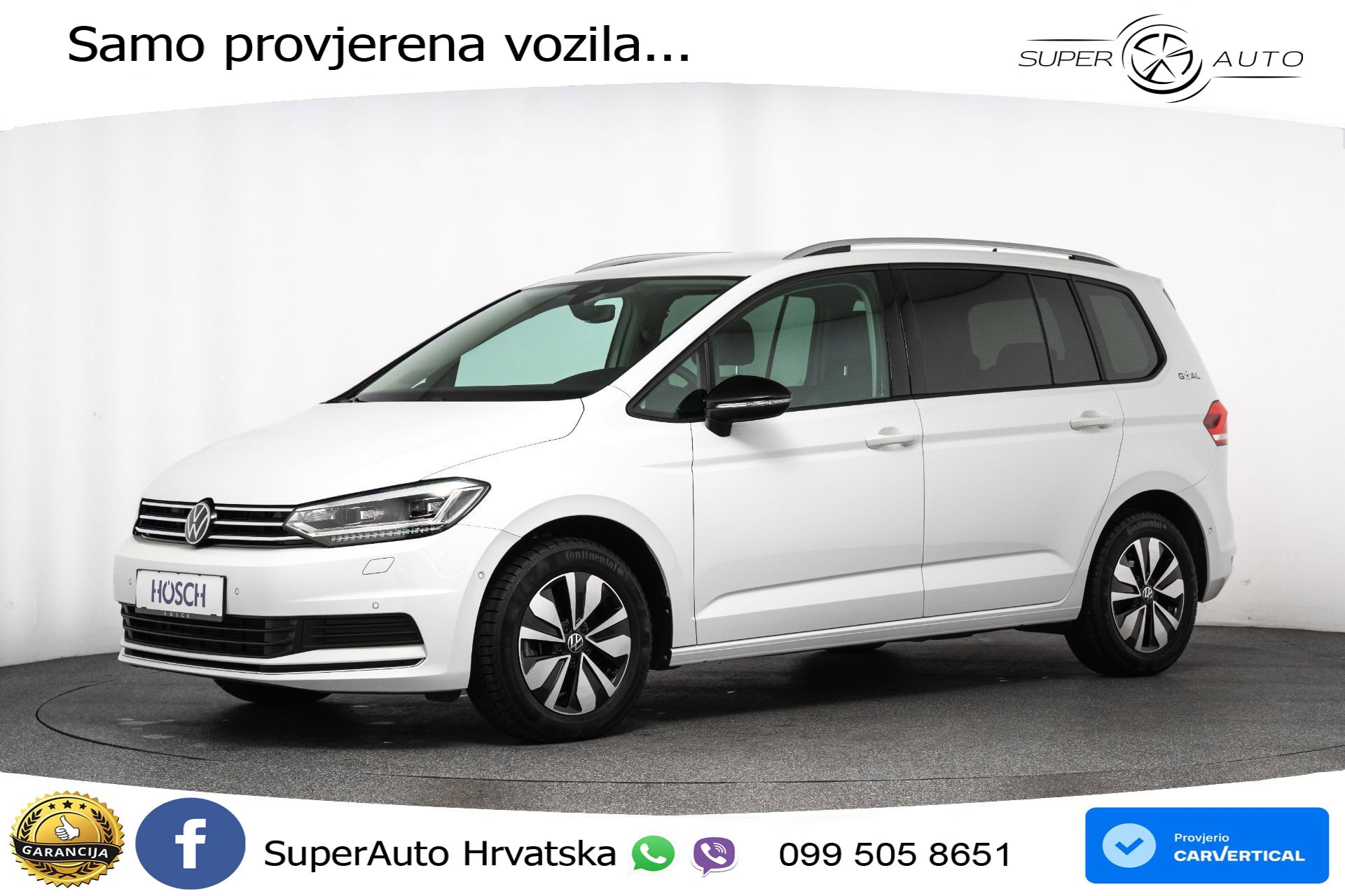 VW Touran 1.5 TSI DSG Comfortline 150 KS, 7-SJED+LED+ACC+GR SJED+VIRT+PDC