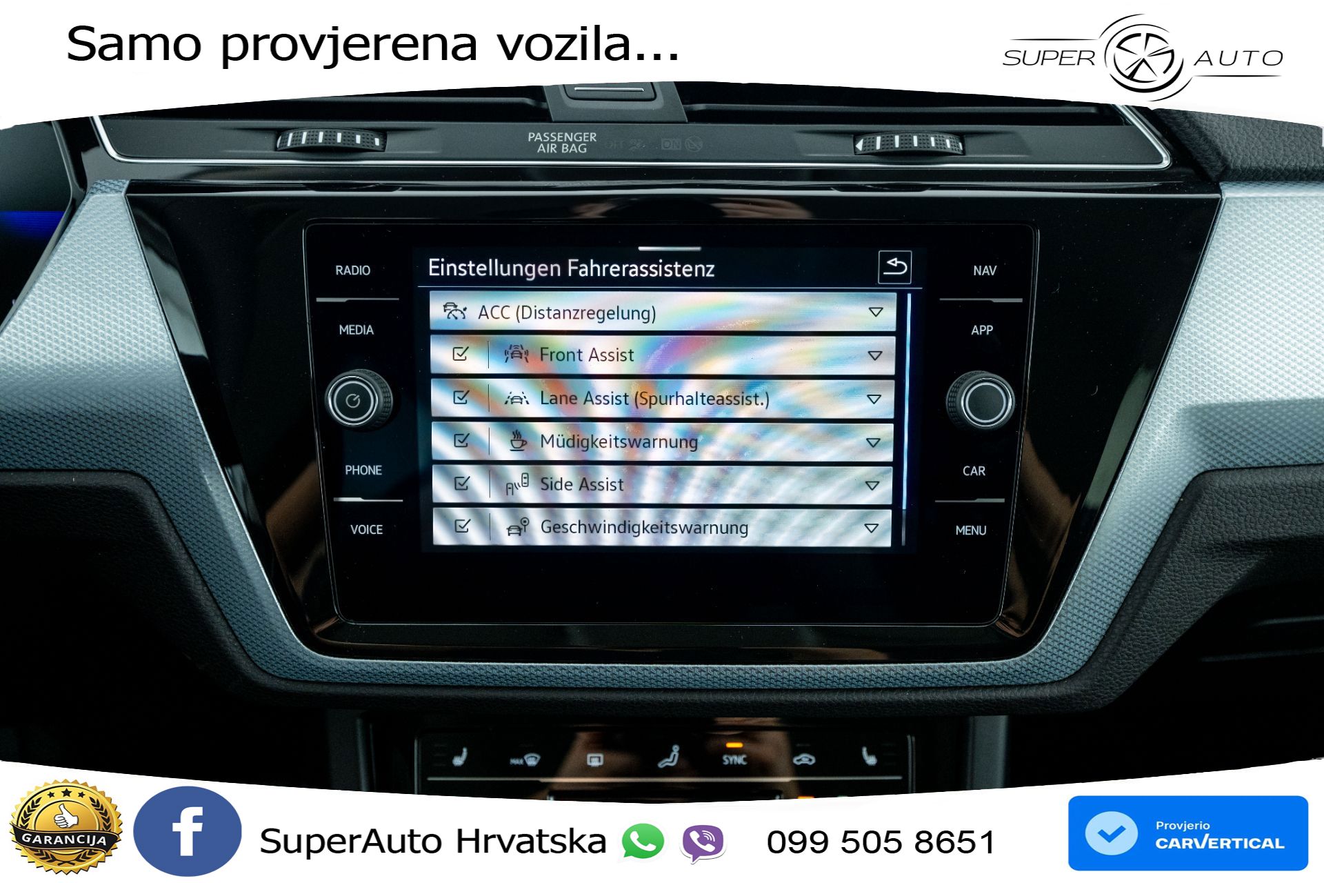 VW Touran 1.5 TSI DSG Comfortline 150 KS, 7-SJED+LED+ACC+GR SJED+VIRT+PDC
