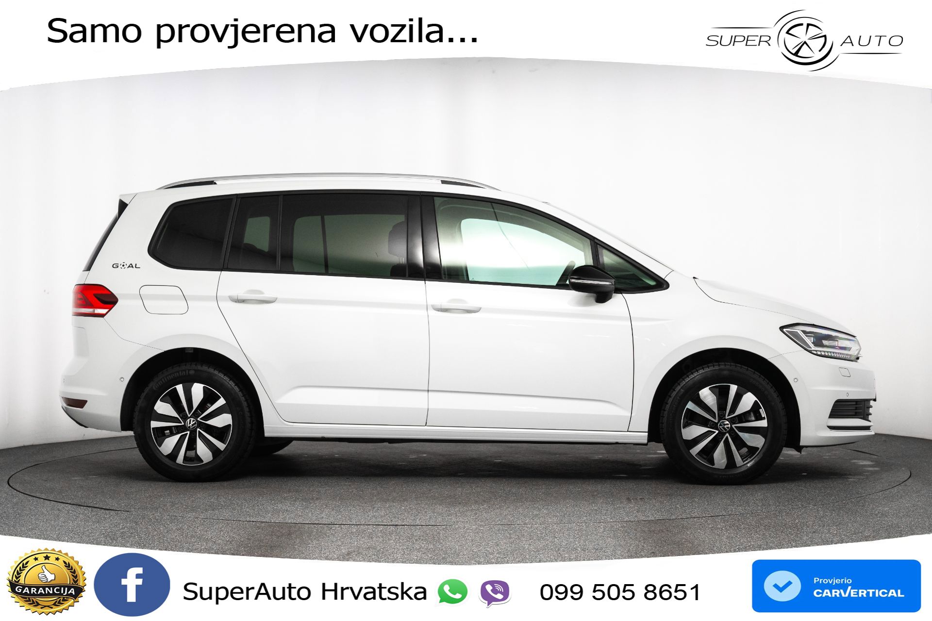 VW Touran 1.5 TSI DSG Comfortline 150 KS, 7-SJED+LED+ACC+GR SJED+VIRT+PDC