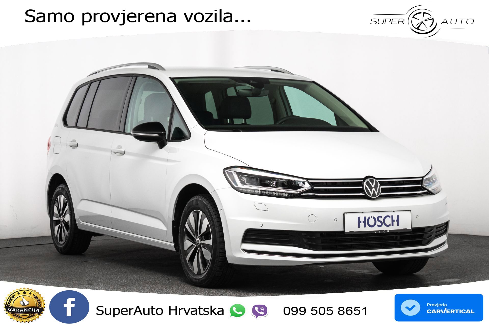 VW Touran 1.5 TSI DSG Comfortline 150 KS, 7-SJED+LED+ACC+GR SJED+VIRT+PDC