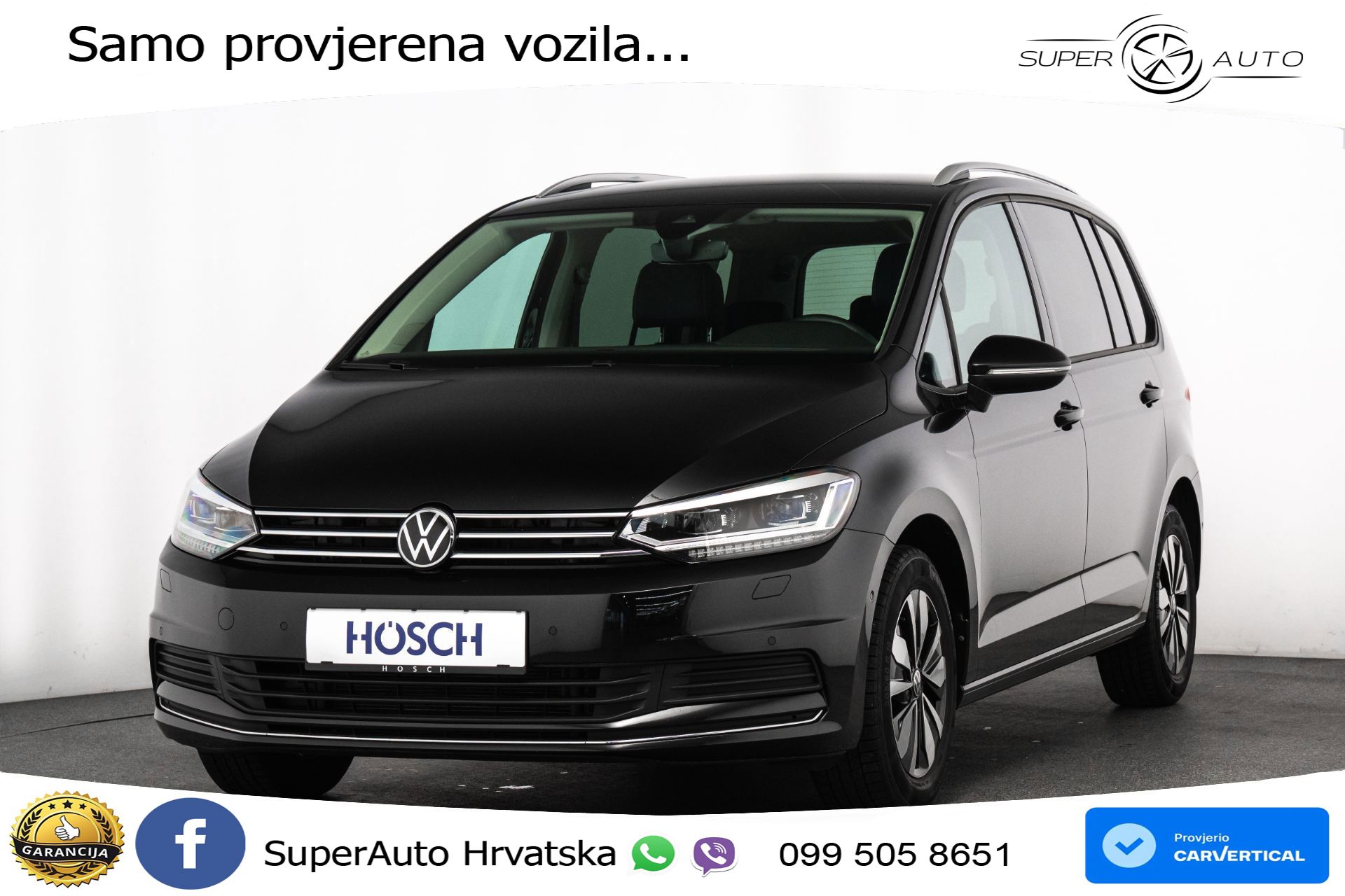 VW Touran 1.5 TSI DSG Comfortline 150 KS, 7-SJED+ACC+GR SJED+VIRT