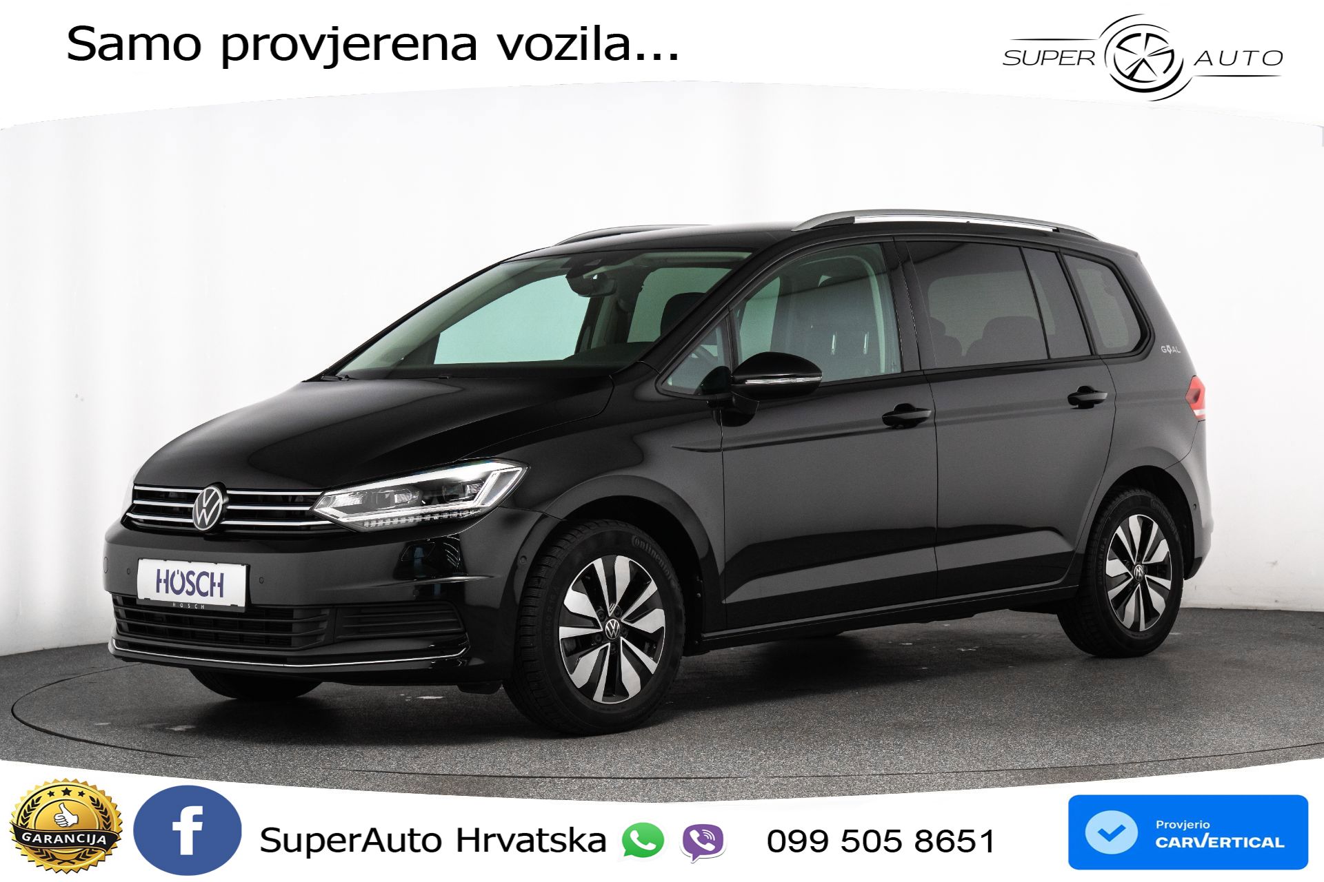 VW Touran 1.5 TSI DSG Comfortline 150 KS, 7-SJED+ACC+GR SJED+VIRT