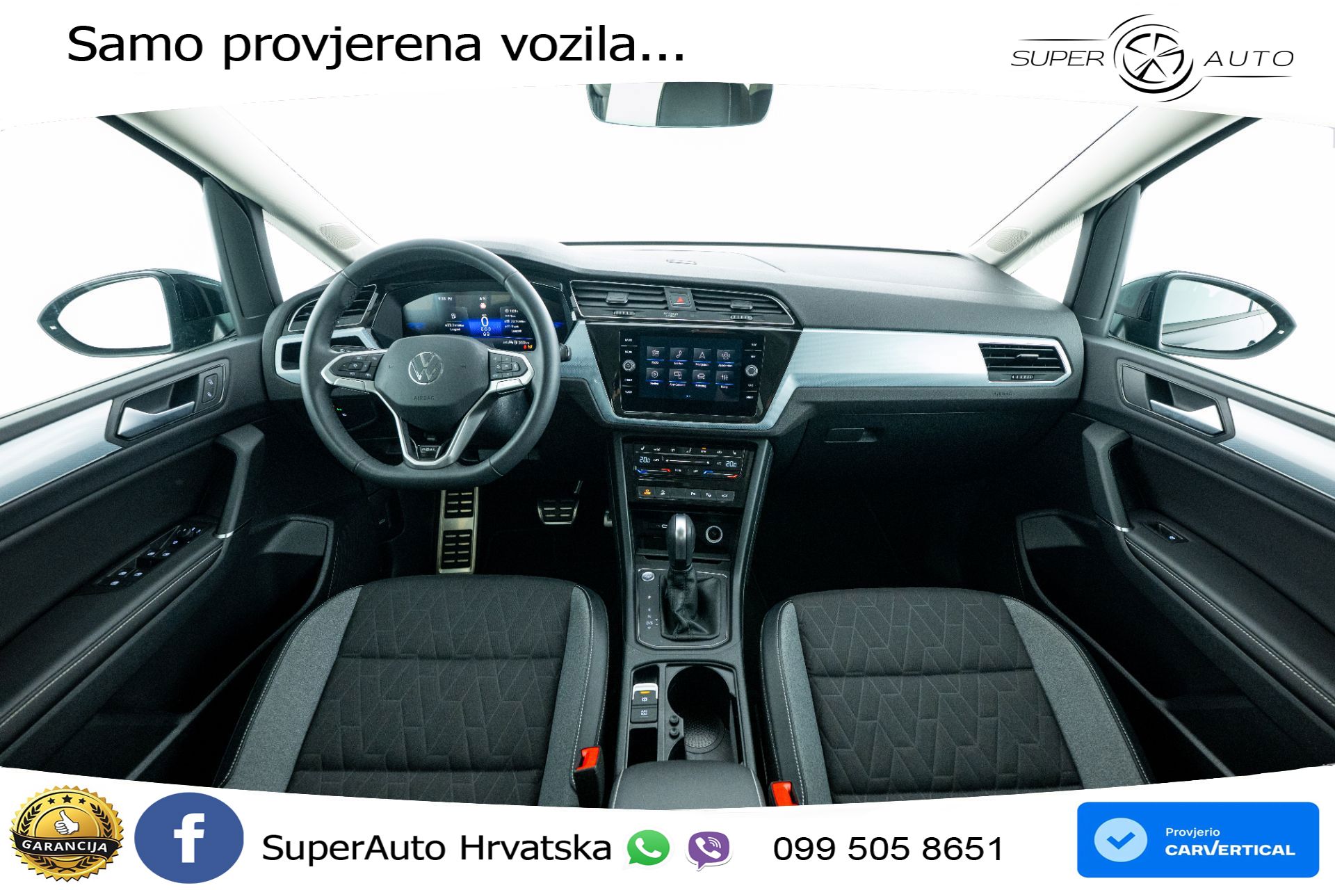 VW Touran 1.5 TSI DSG Comfortline 150 KS, 7-SJED+ACC+GR SJED+VIRT