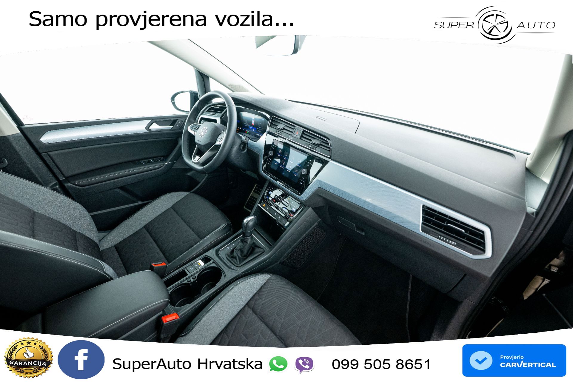 VW Touran 1.5 TSI DSG Comfortline 150 KS, 7-SJED+ACC+GR SJED+VIRT