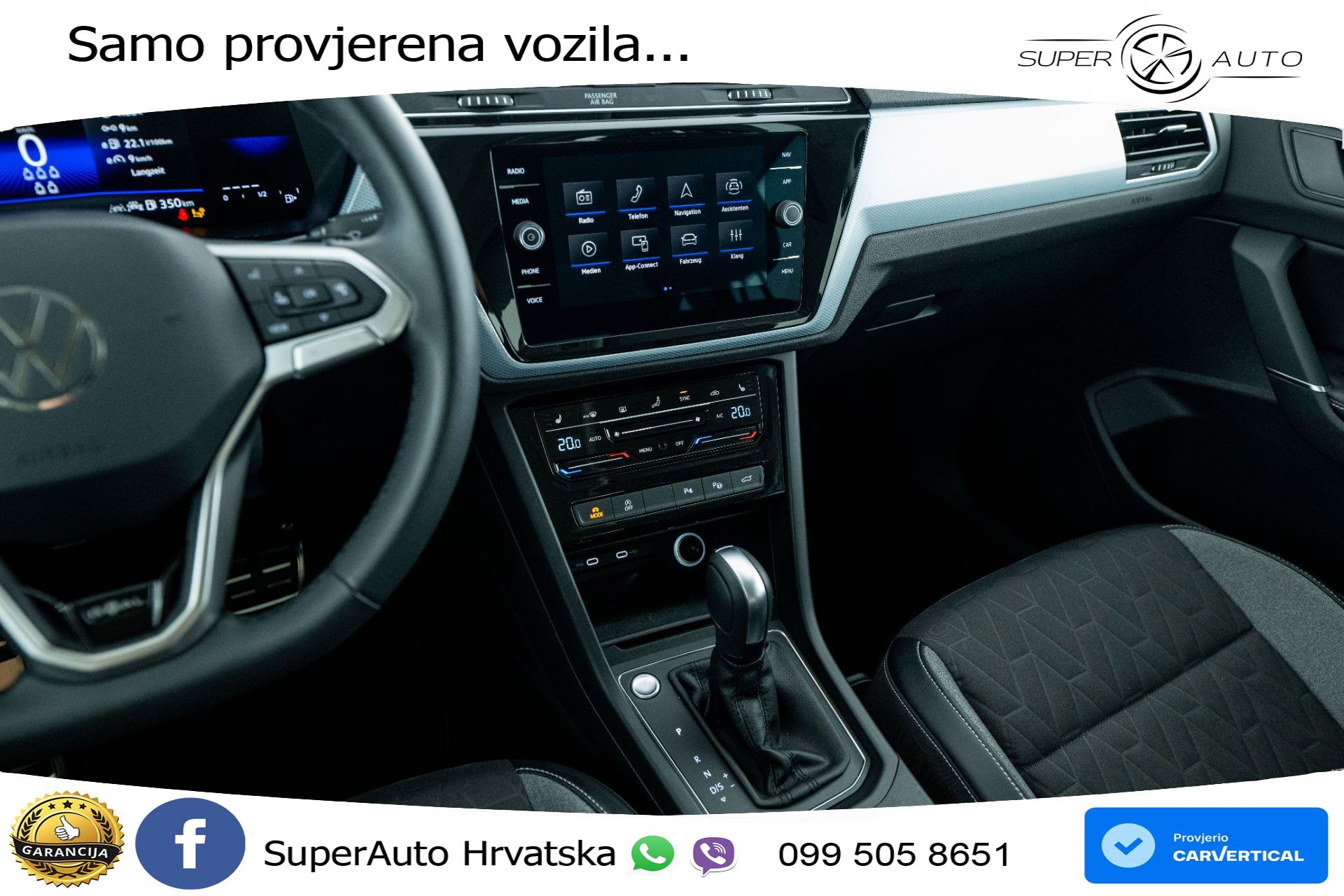VW Touran 1.5 TSI DSG Comfortline 150 KS, 7-SJED+ACC+GR SJED+VIRT
