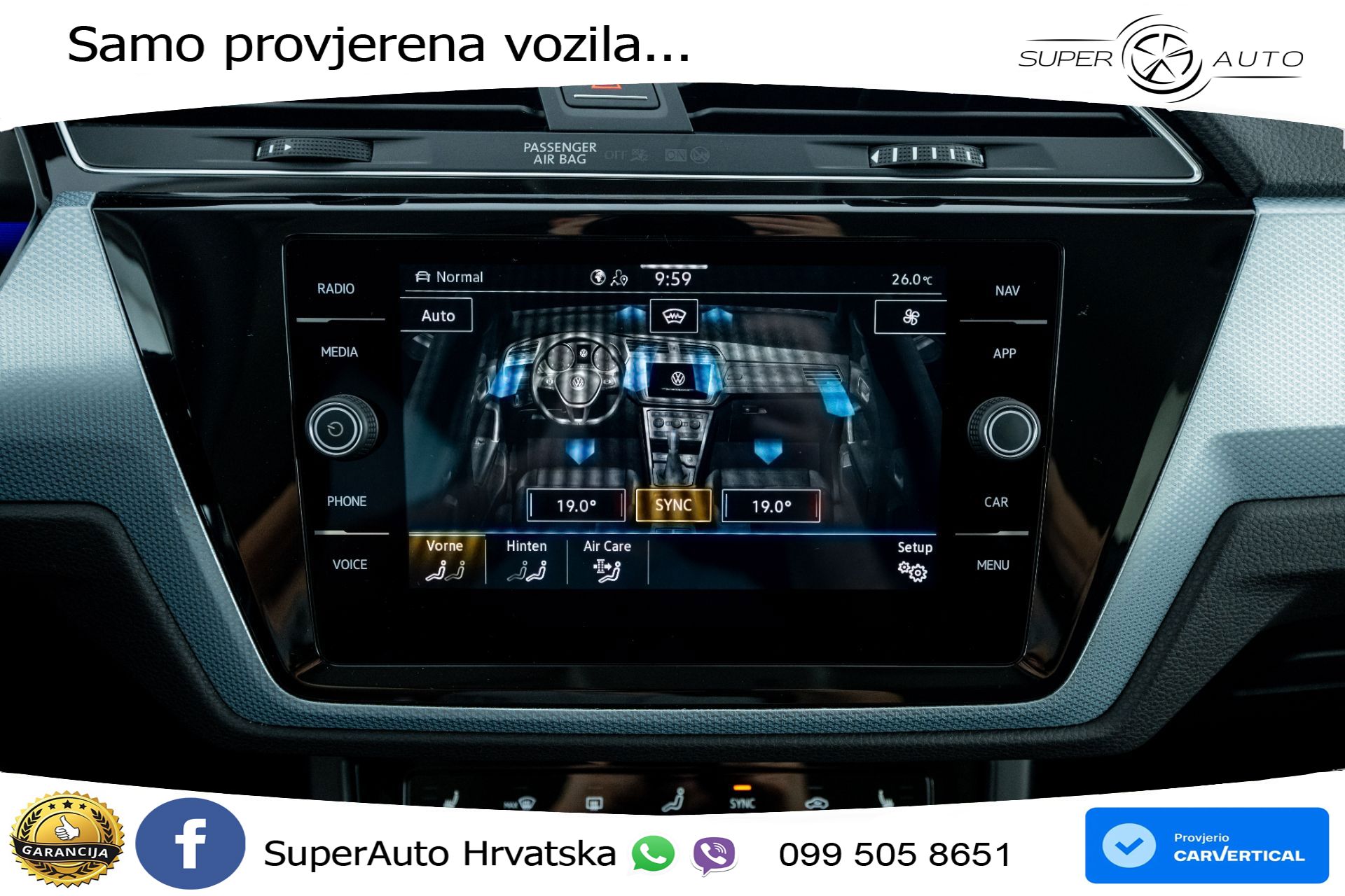 VW Touran 2.0 TDI DSG Comfortline 150 KS, 7-SJED+ACC+GR SJED+VIRT+NAVI