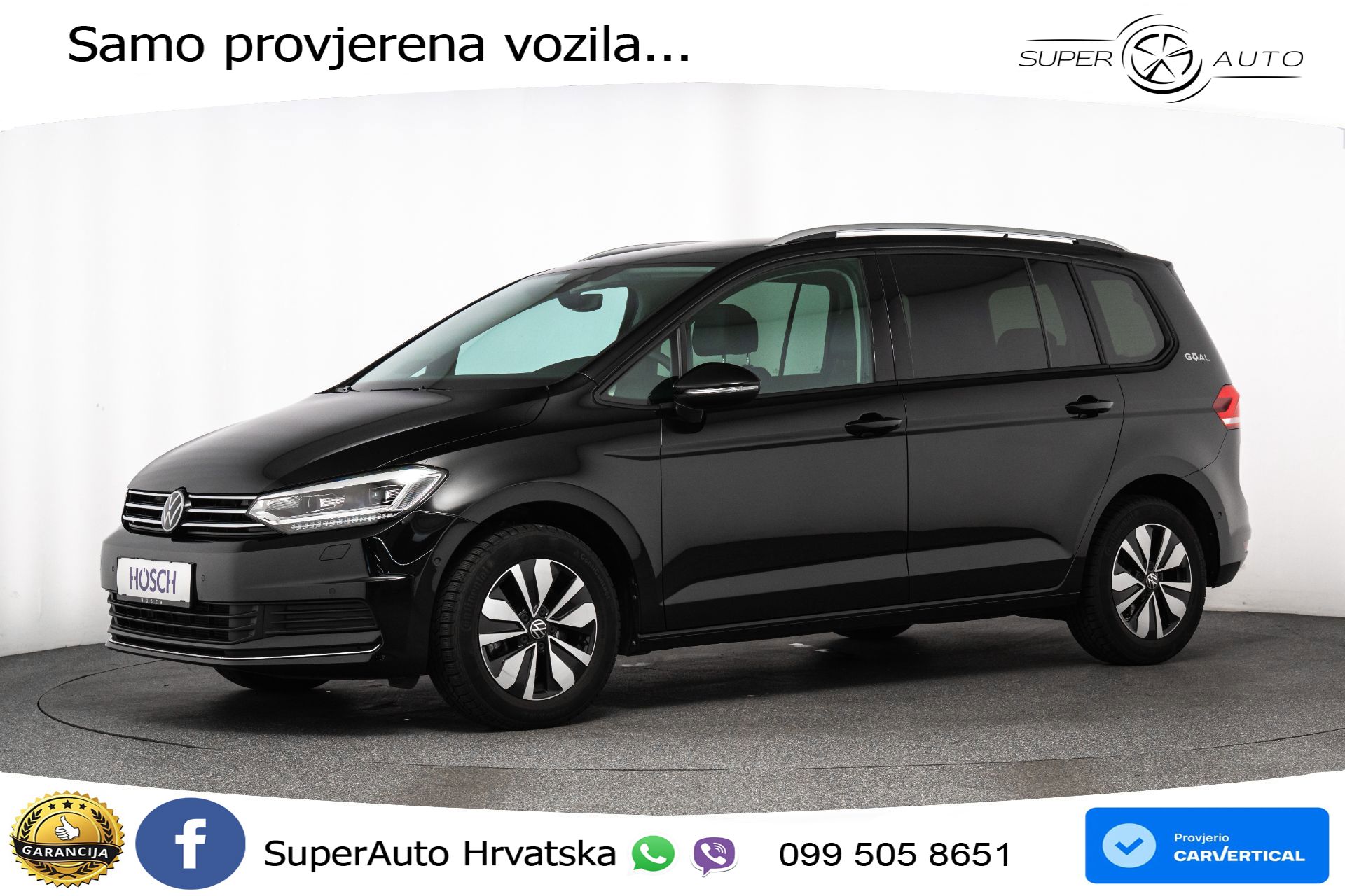 VW Touran 2.0 TDI DSG Comfortline 150 KS, 7-SJED+ACC+GR SJED+VIRT+NAVI