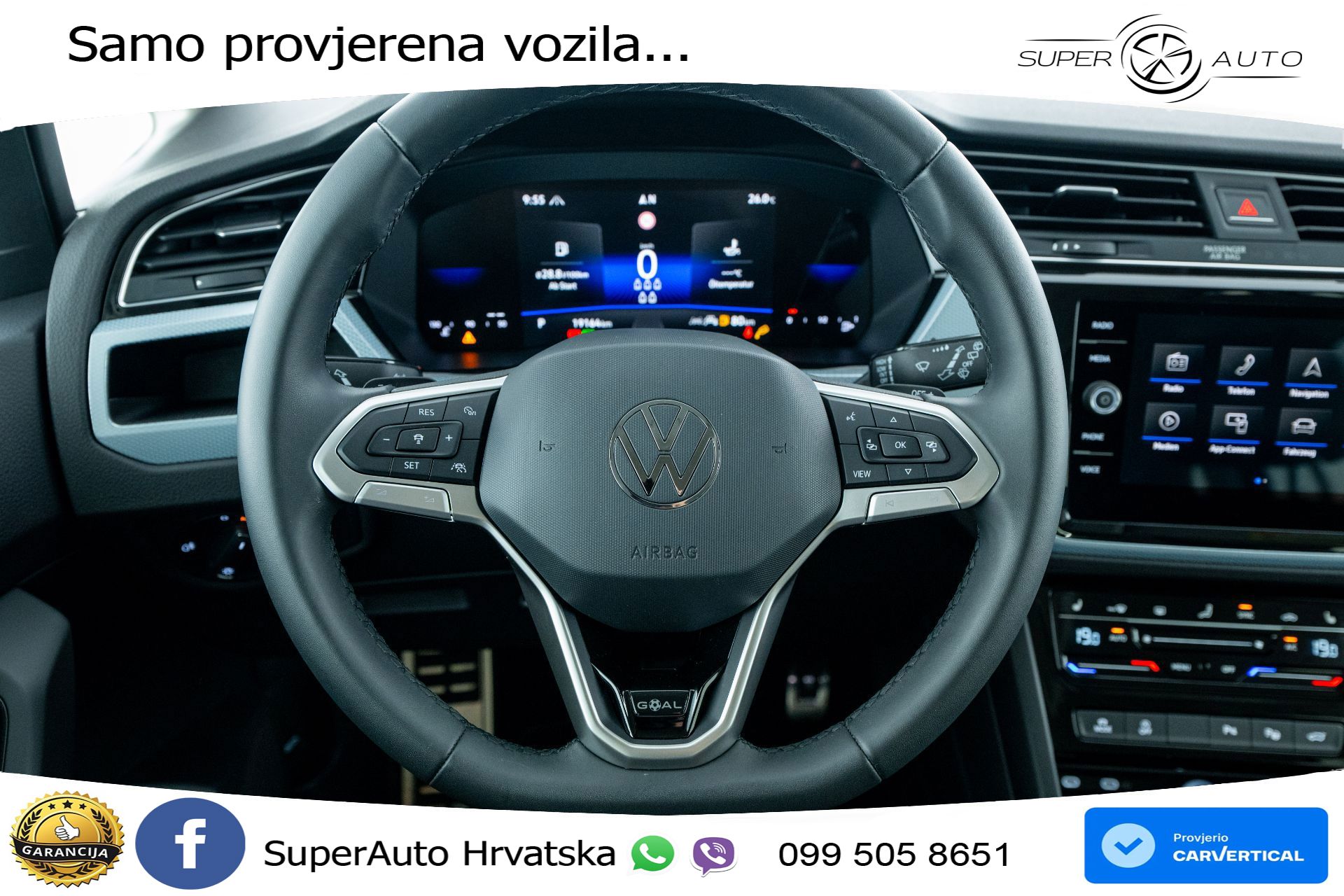 VW Touran 2.0 TDI DSG Comfortline 150 KS, 7-SJED+ACC+GR SJED+VIRT+NAVI