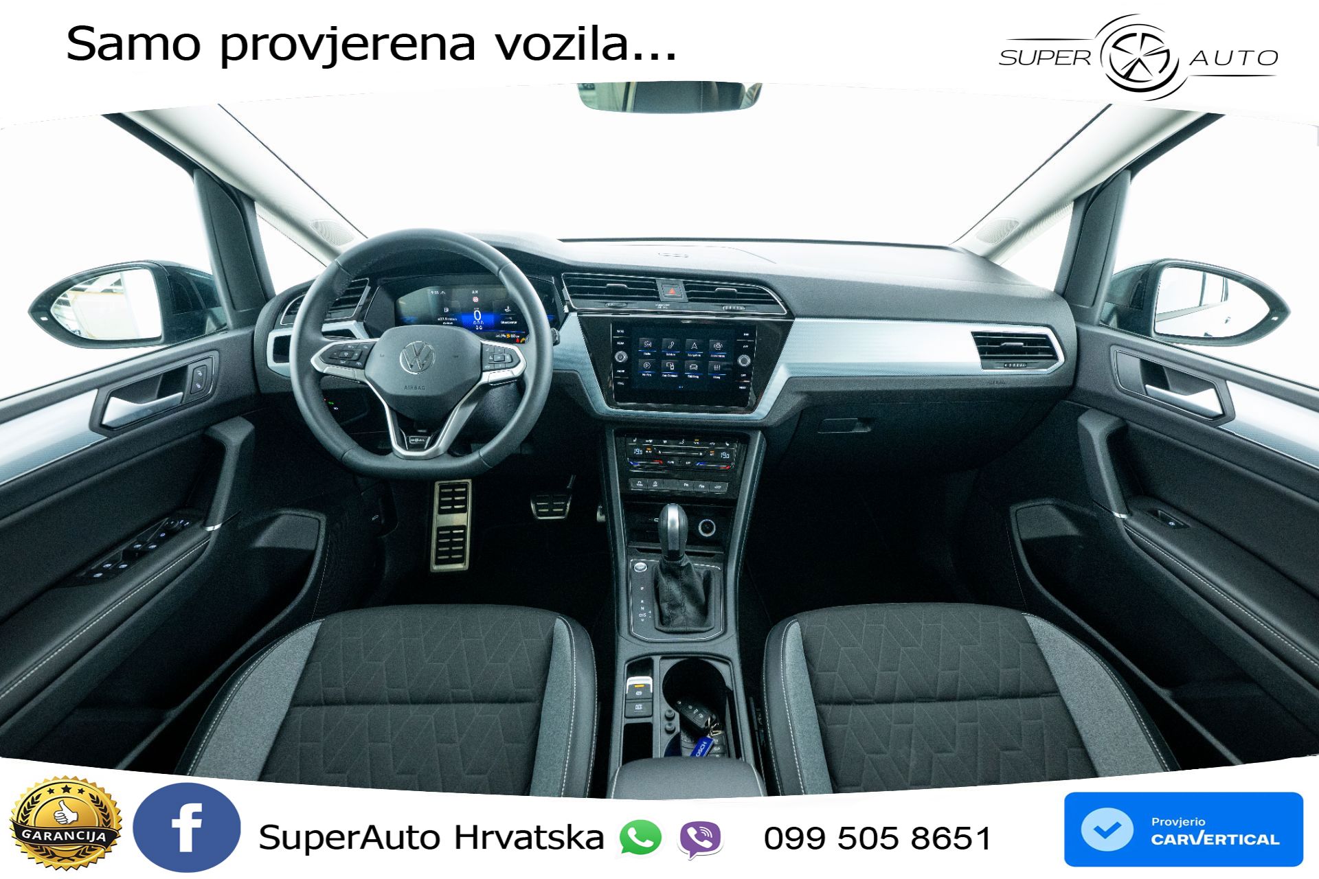 VW Touran 2.0 TDI DSG Comfortline 150 KS, 7-SJED+ACC+GR SJED+VIRT+NAVI