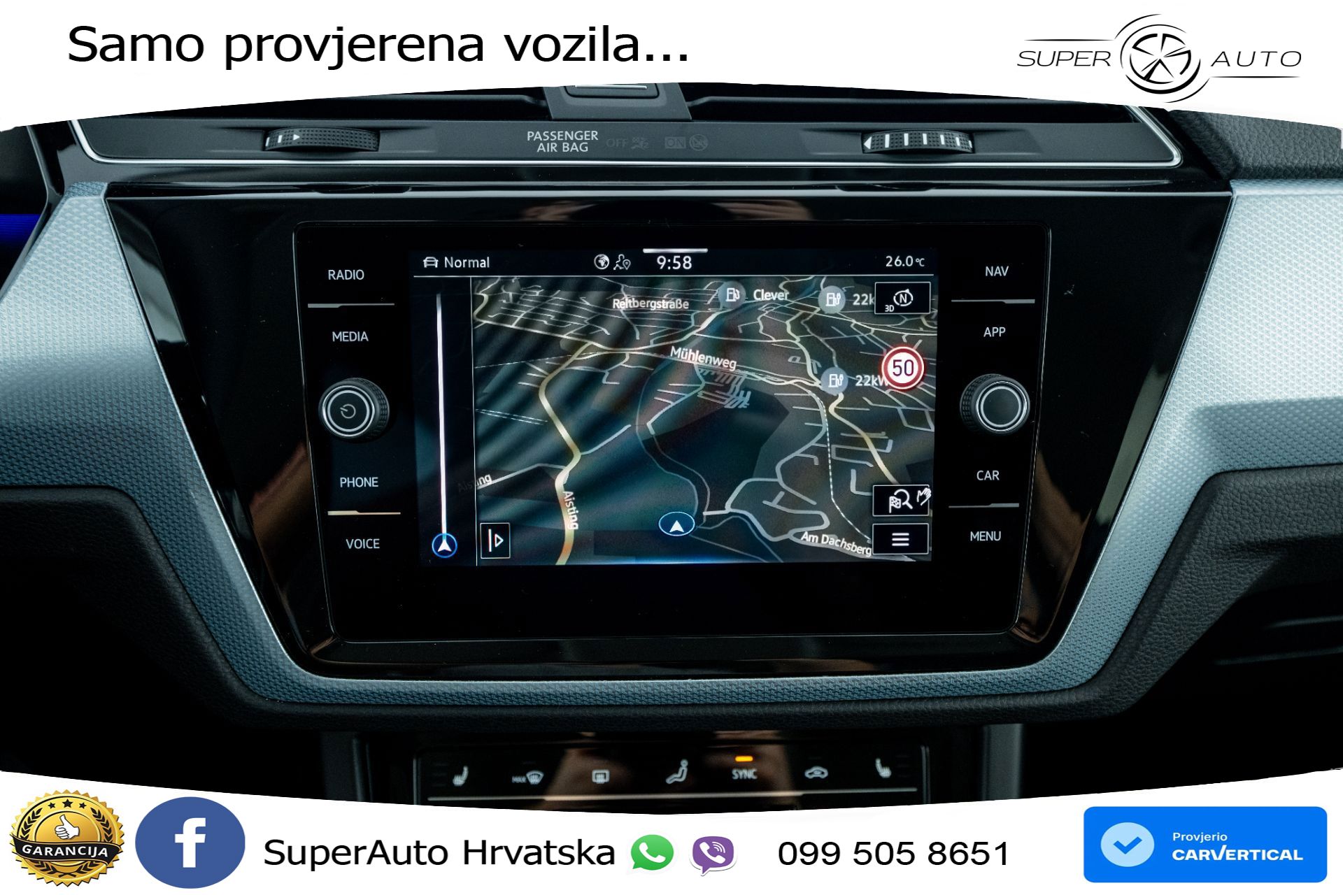 VW Touran 2.0 TDI DSG Comfortline 150 KS, 7-SJED+ACC+GR SJED+VIRT+NAVI