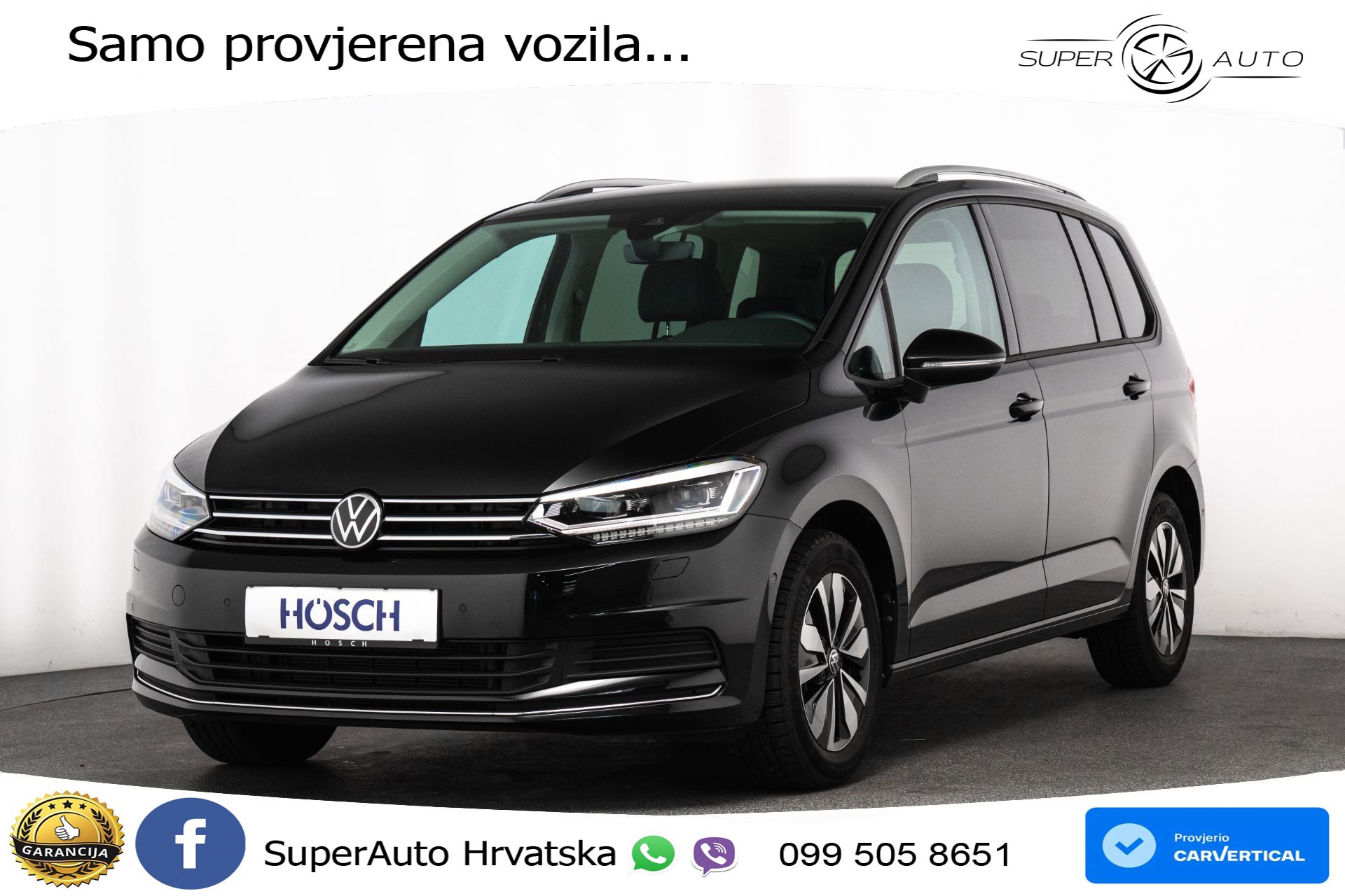 VW Touran 2.0 TDI DSG Comfortline 150 KS, 7-SJED+ACC+GR SJED+VIRT+NAVI