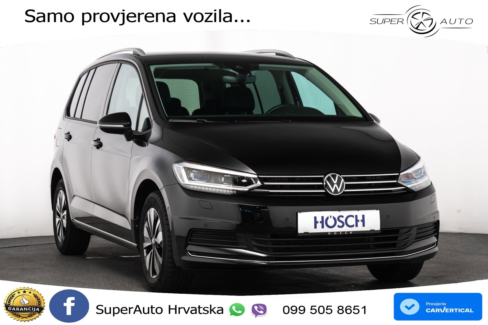VW Touran 2.0 TDI DSG Comfortline 150 KS, 7-SJED+ACC+GR SJED+VIRT+NAVI