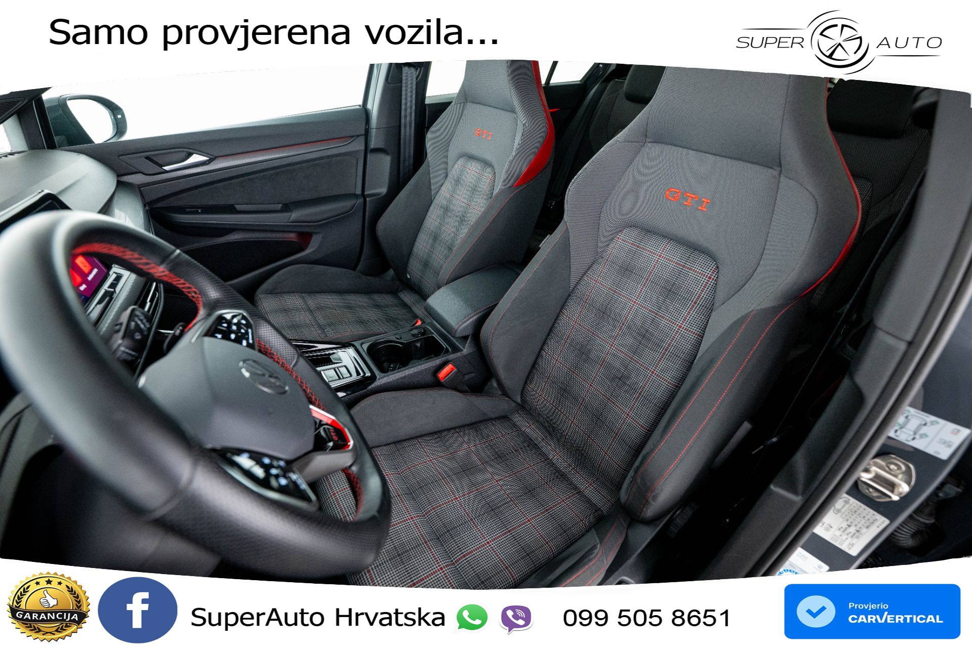 VW Golf 8 GTI 2.0 TSI DSG 245 KS, LED+ACC+GR SJED+KAM+VIRT+PDC