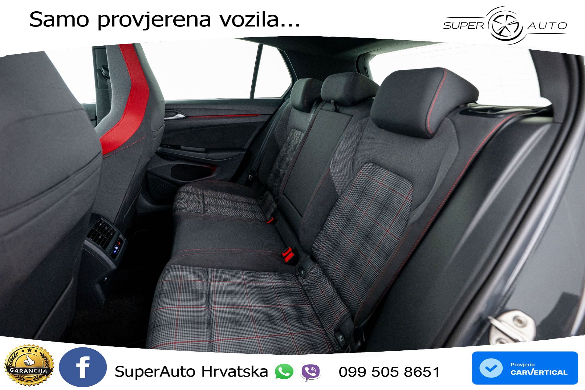 VW Golf 8 GTI 2.0 TSI DSG 245 KS, LED+ACC+GR SJED+KAM+VIRT+PDC