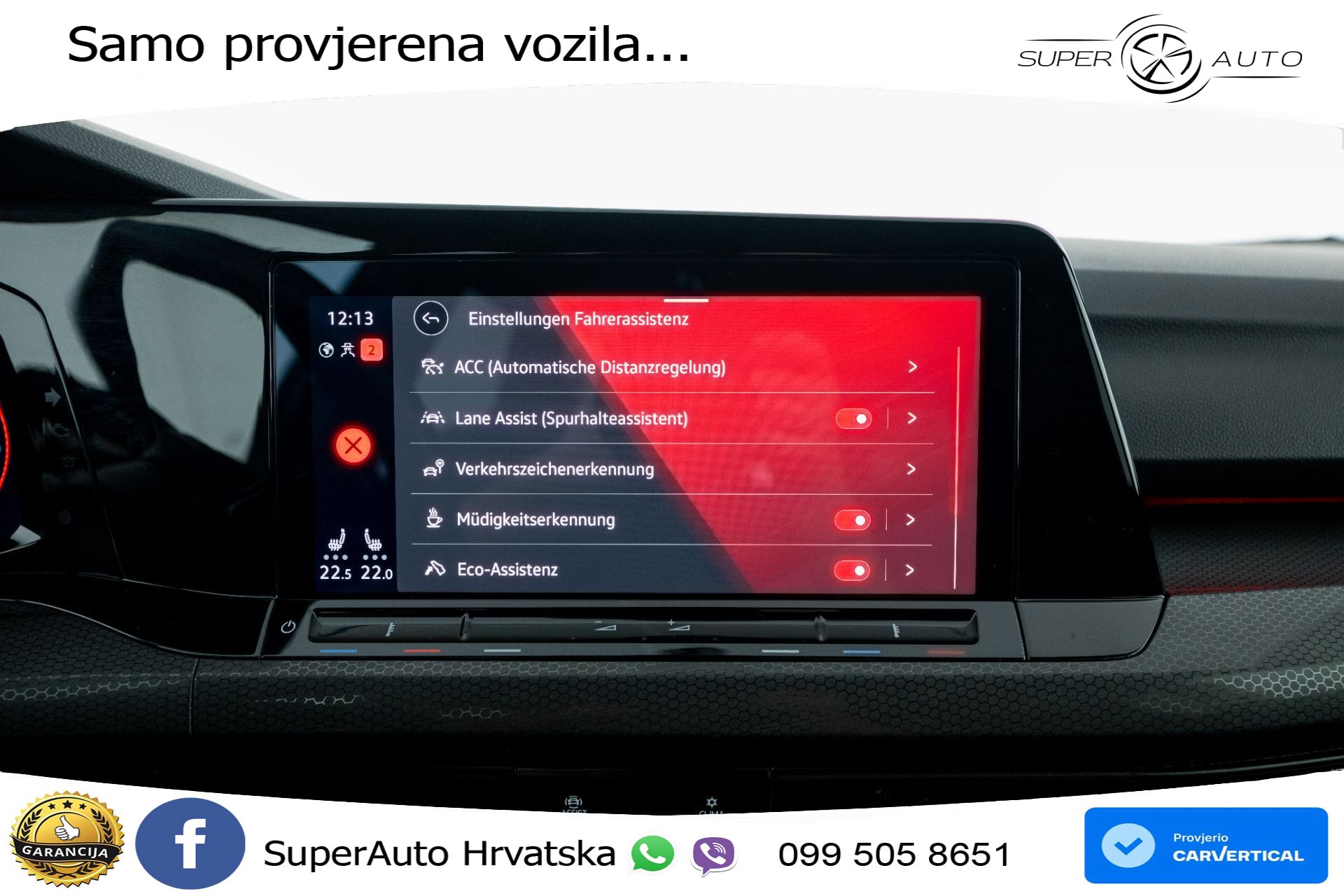 VW Golf 8 GTI 2.0 TSI DSG 245 KS, LED+ACC+GR SJED+KAM+VIRT+PDC