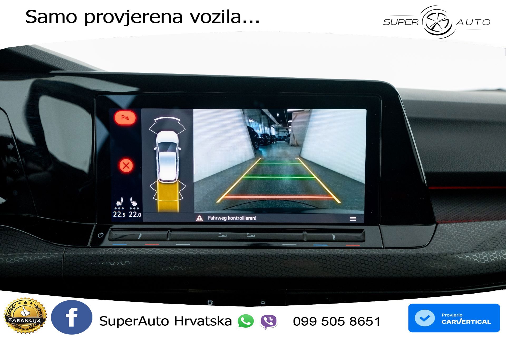 VW Golf 8 GTI 2.0 TSI DSG 245 KS, LED+ACC+GR SJED+KAM+VIRT+PDC
