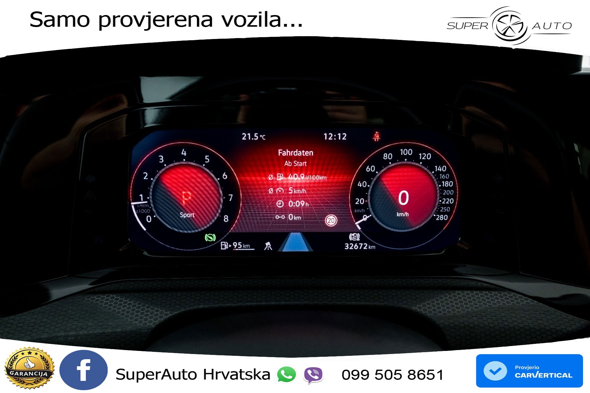 VW Golf 8 GTI 2.0 TSI DSG 245 KS, LED+ACC+GR SJED+KAM+VIRT+PDC