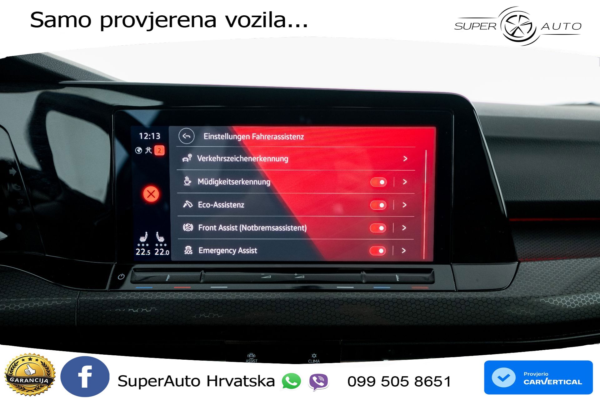 VW Golf 8 GTI 2.0 TSI DSG 245 KS, LED+ACC+GR SJED+KAM+VIRT+PDC