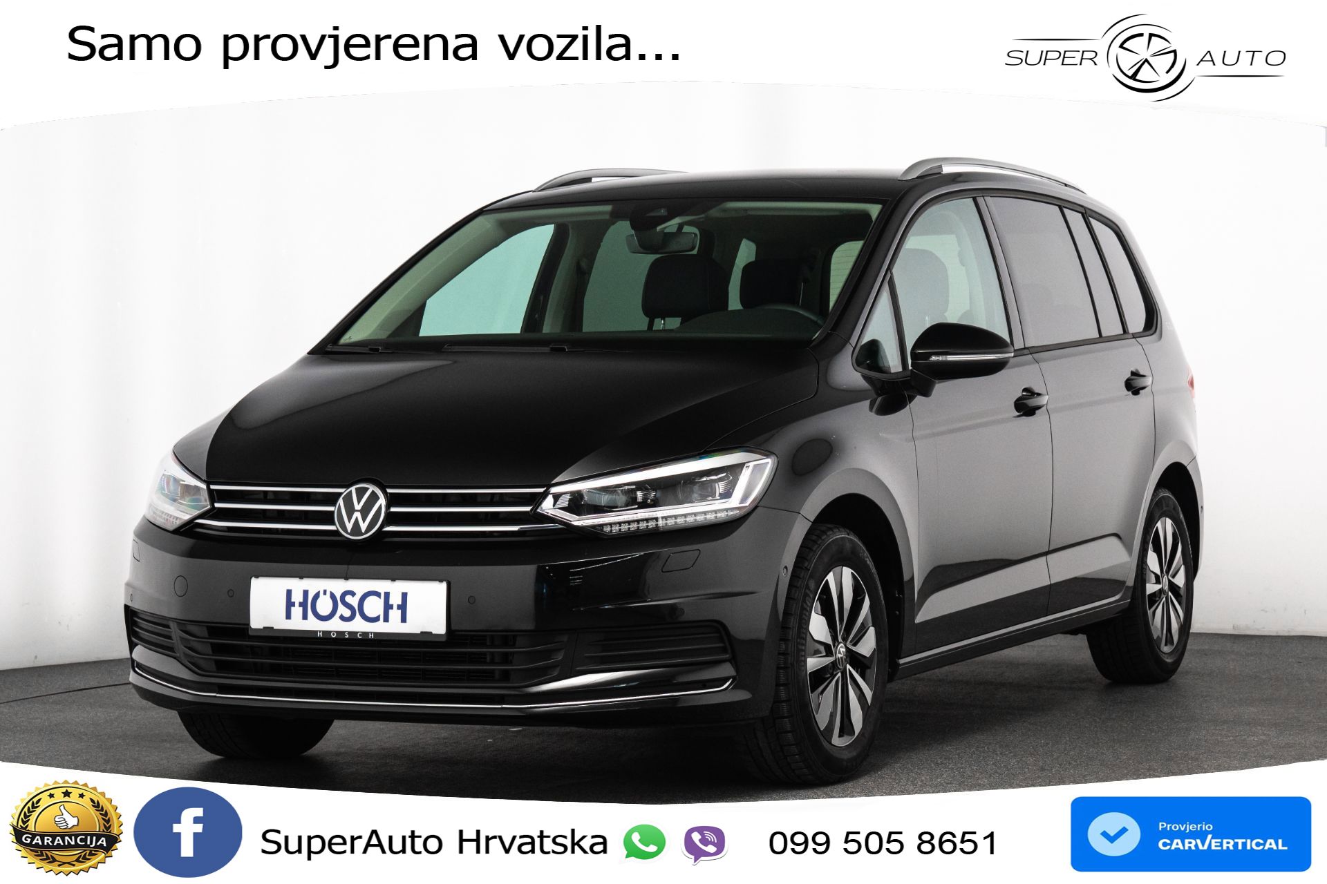 VW Touran 1.5 TSI DSG Comfortline 150 KS, 7-SJED+ACC+GR SJED+VIRT