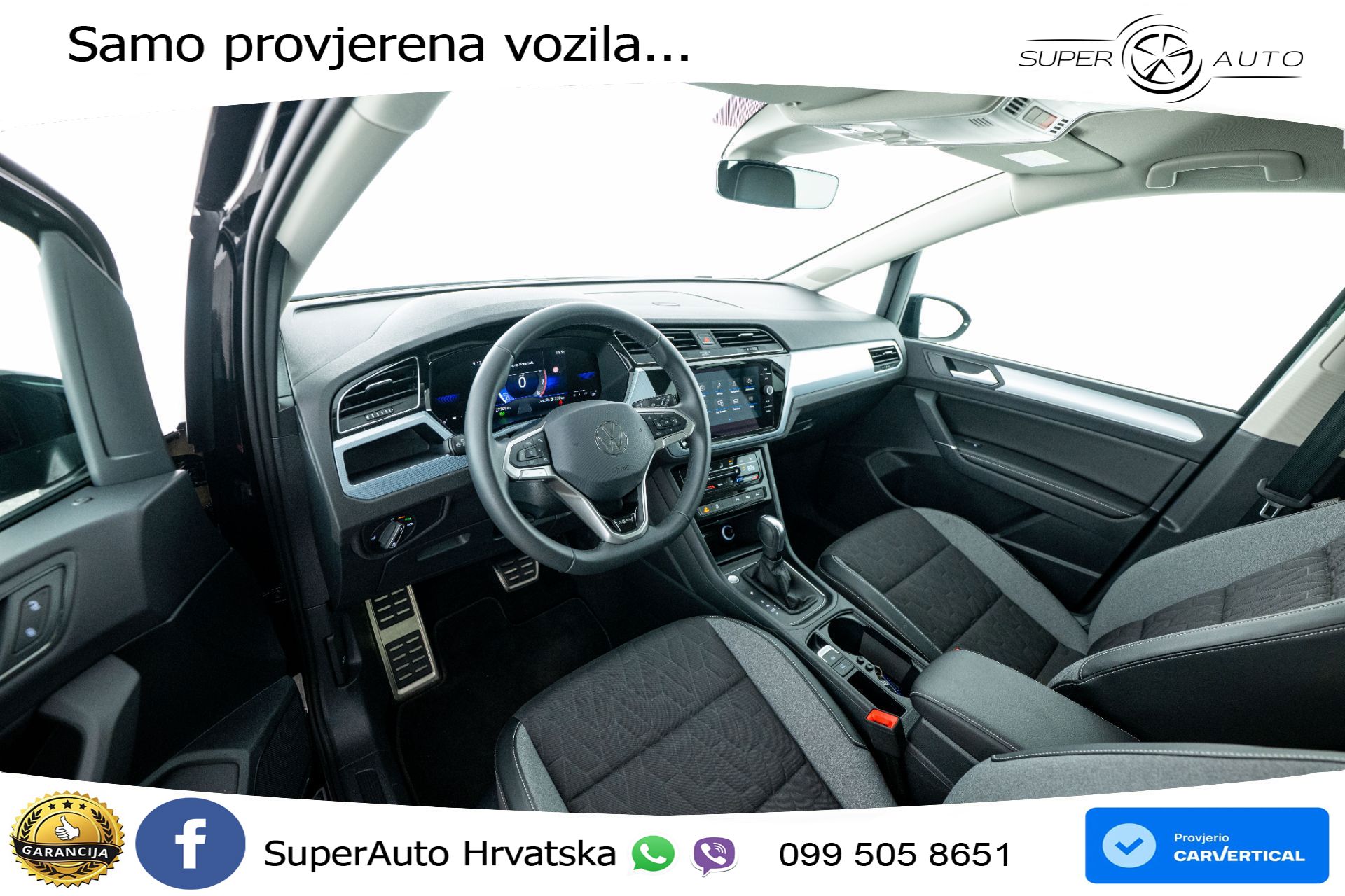 VW Touran 1.5 TSI DSG Comfortline 150 KS, 7-SJED+ACC+GR SJED+VIRT