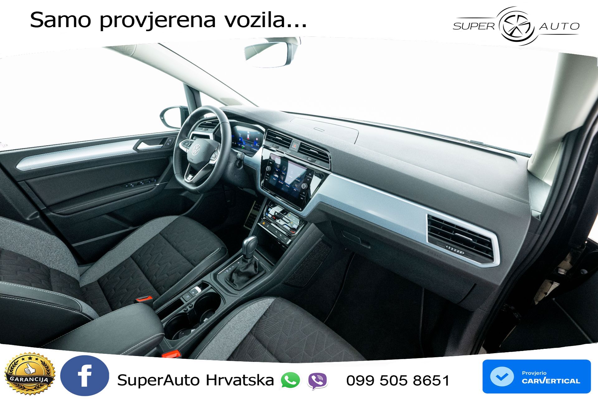 VW Touran 1.5 TSI DSG Comfortline 150 KS, 7-SJED+ACC+GR SJED+VIRT