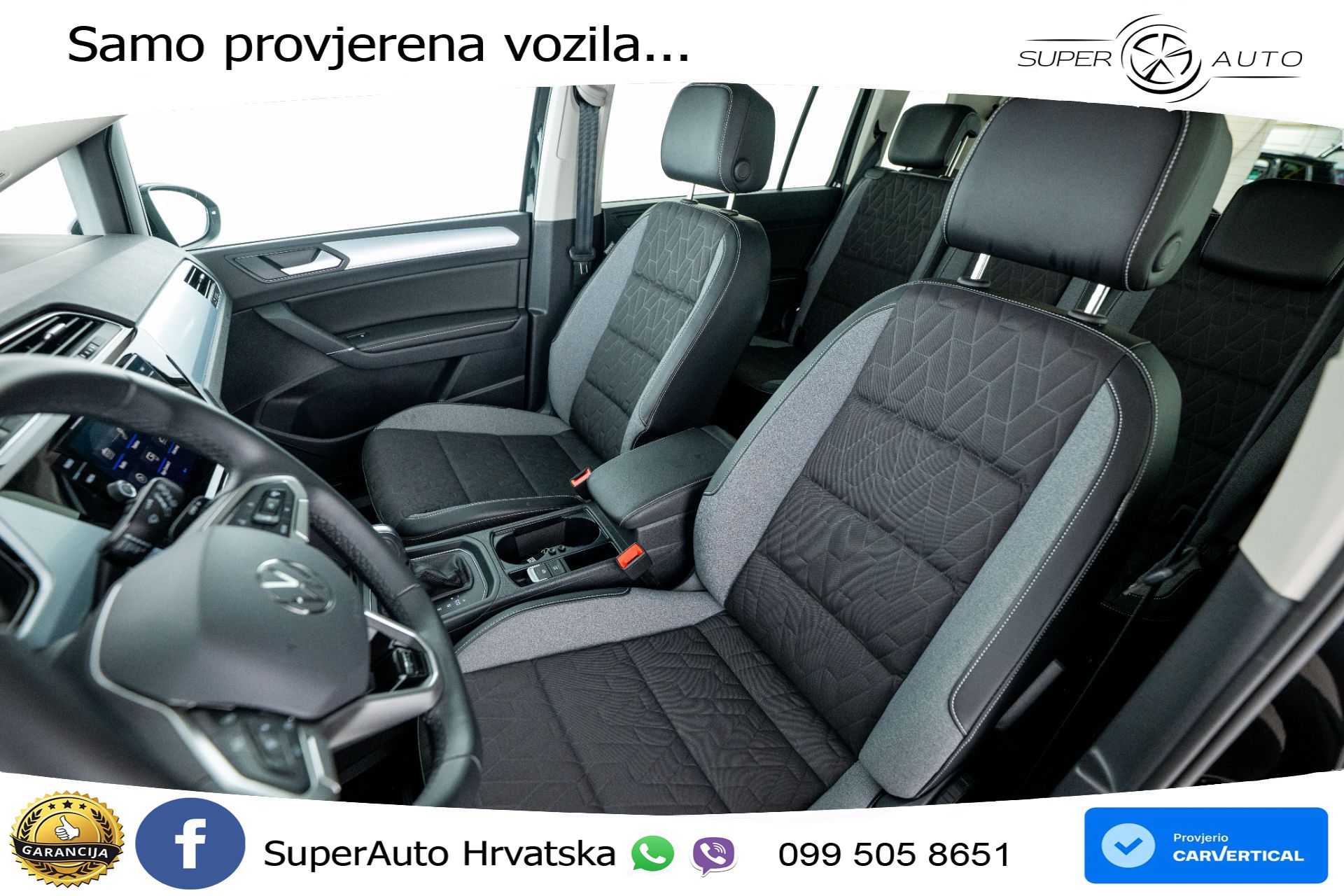 VW Touran 1.5 TSI DSG Comfortline 150 KS, 7-SJED+ACC+GR SJED+VIRT