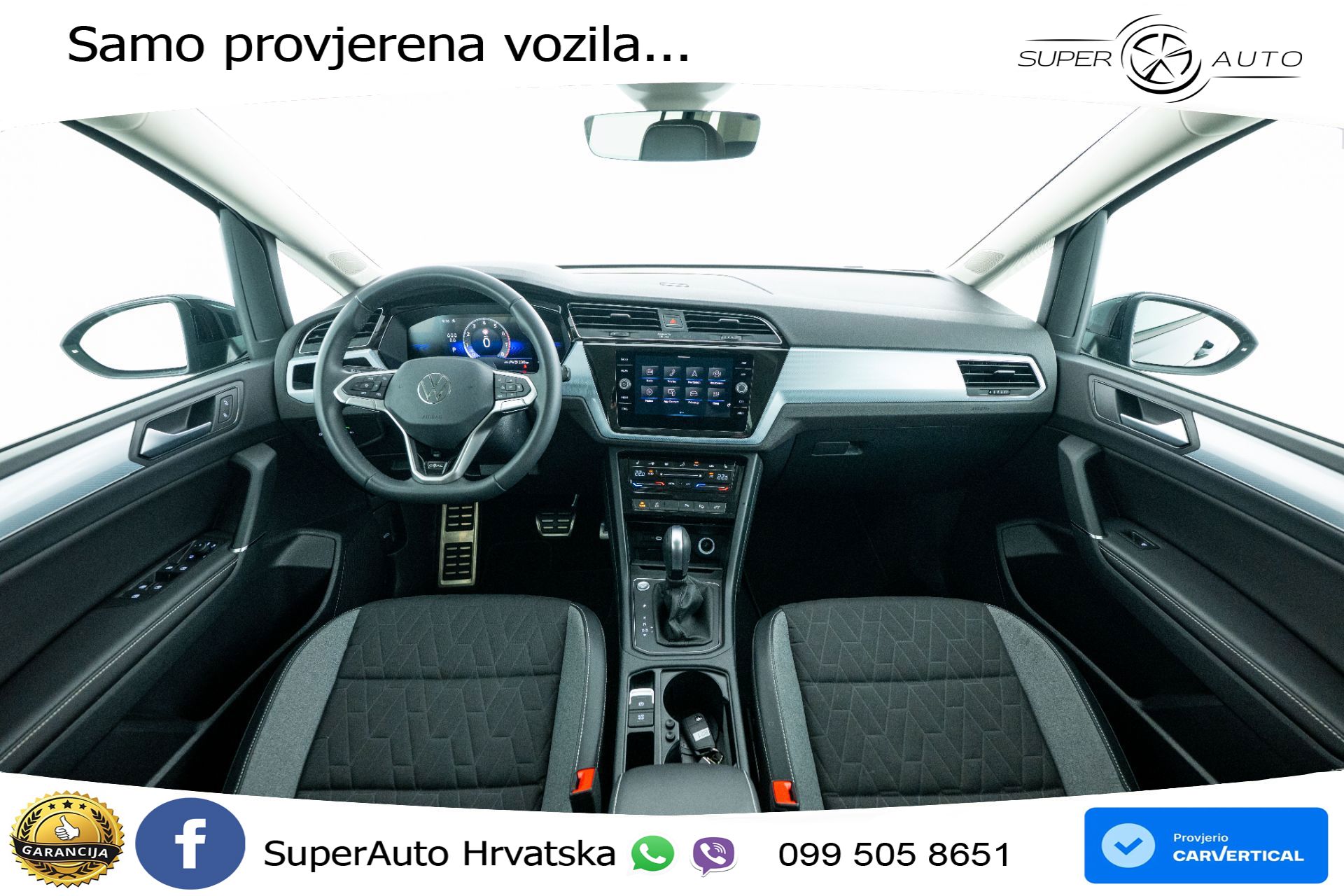 VW Touran 1.5 TSI DSG Comfortline 150 KS, 7-SJED+ACC+GR SJED+VIRT