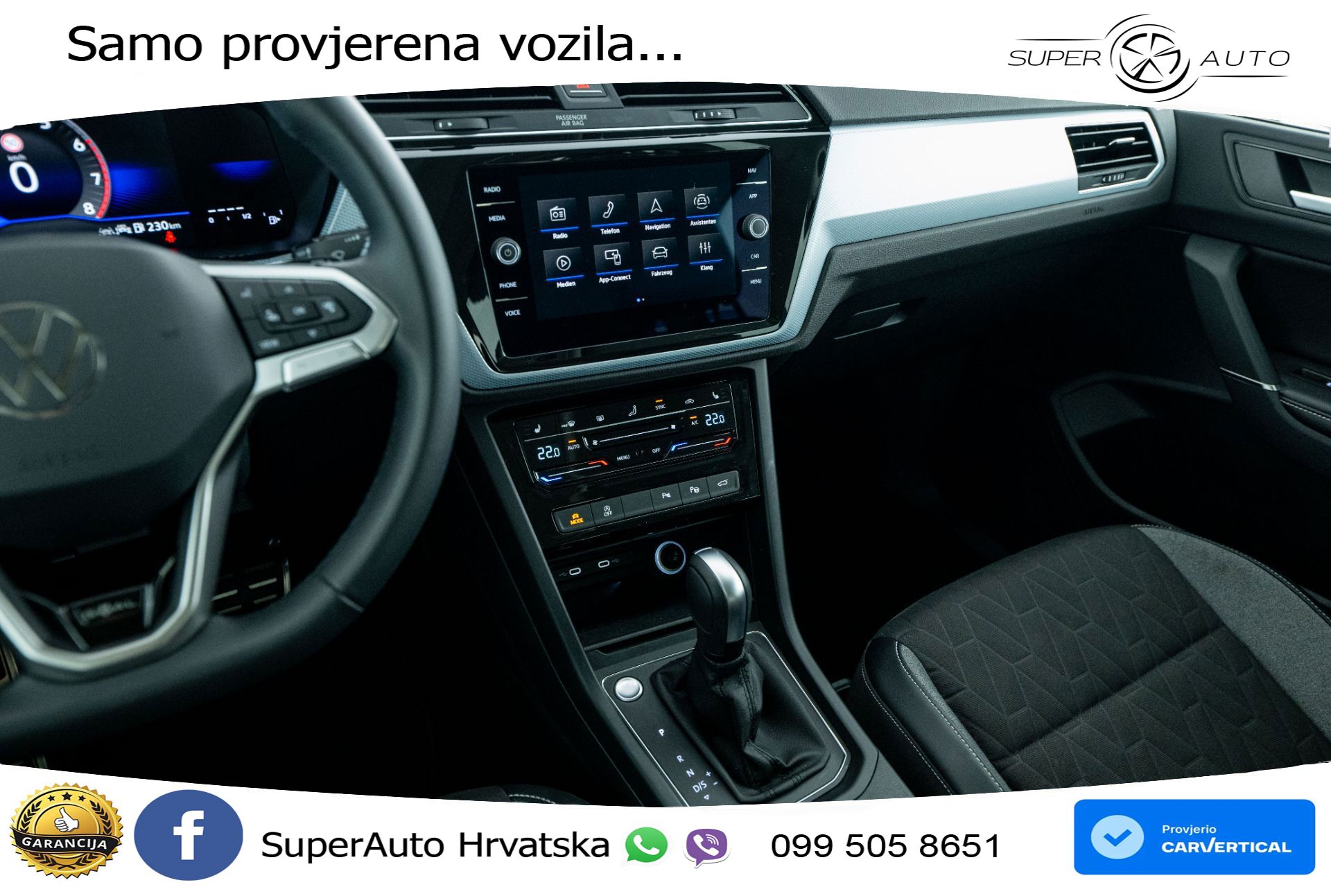 VW Touran 1.5 TSI DSG Comfortline 150 KS, 7-SJED+ACC+GR SJED+VIRT
