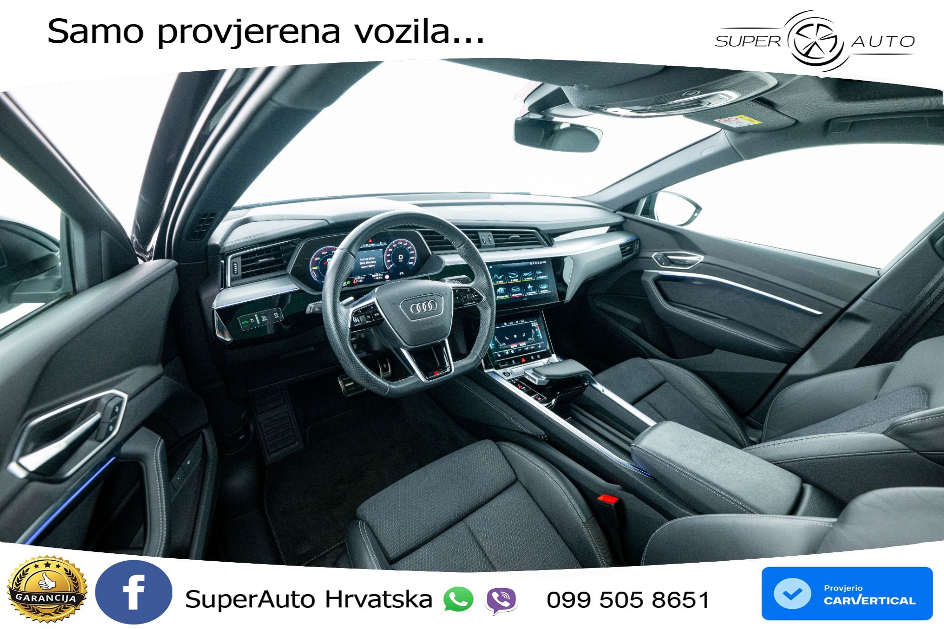 Audi Q8 e-tron 55 114 kWh SB quattro 2xS line 408 KS, ZRAČNI+MATRIX+GR SJED+360