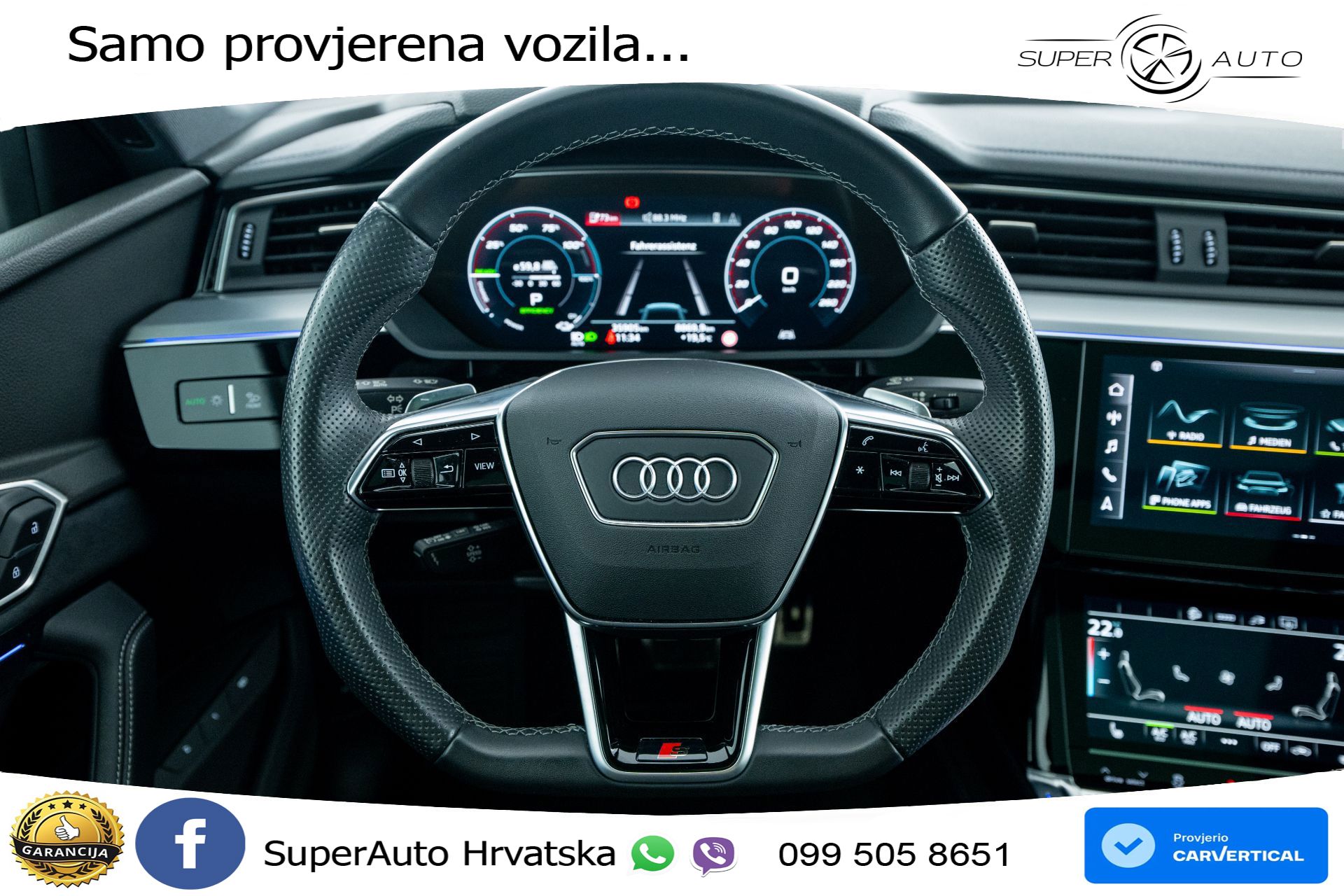 Audi Q8 e-tron 55 114 kWh SB quattro 2xS line 408 KS, ZRAČNI+MATRIX+GR SJED+360