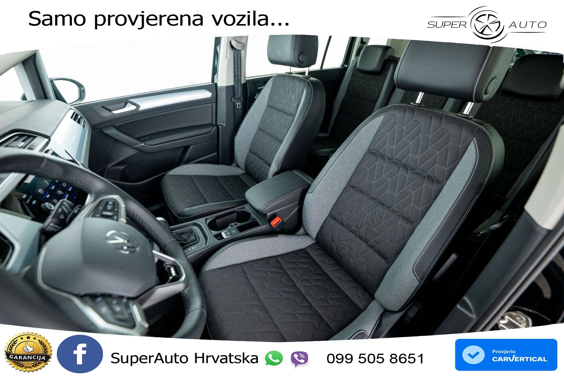VW Touran 1.5 TSI DSG Comfortline 150 KS, 7-SJED+LED+ACC+GR SJED+PDC+VIRT