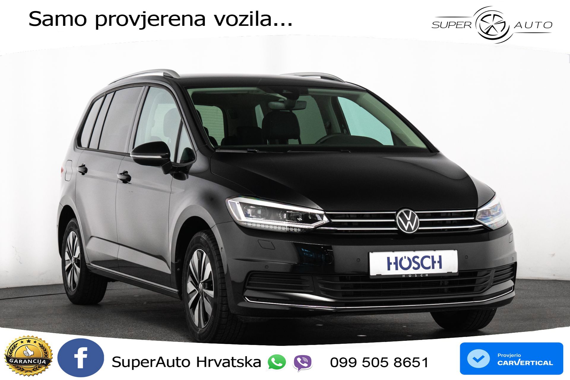 VW Touran 1.5 TSI DSG Comfortline 150 KS, 7-SJED+LED+ACC+GR SJED+PDC+VIRT