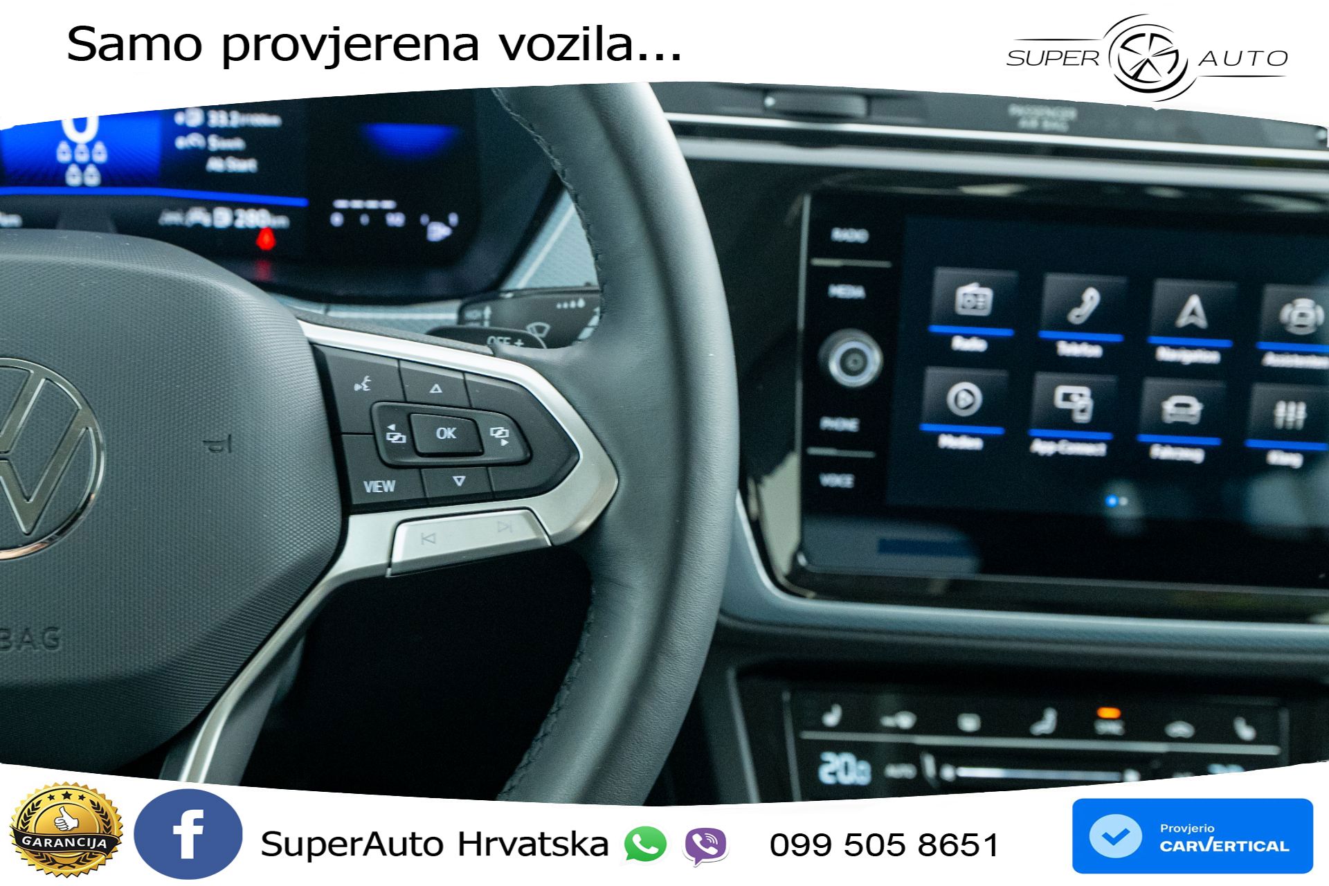 VW Touran 1.5 TSI DSG Comfortline 150 KS, 7-SJED+LED+ACC+GR SJED+PDC+VIRT