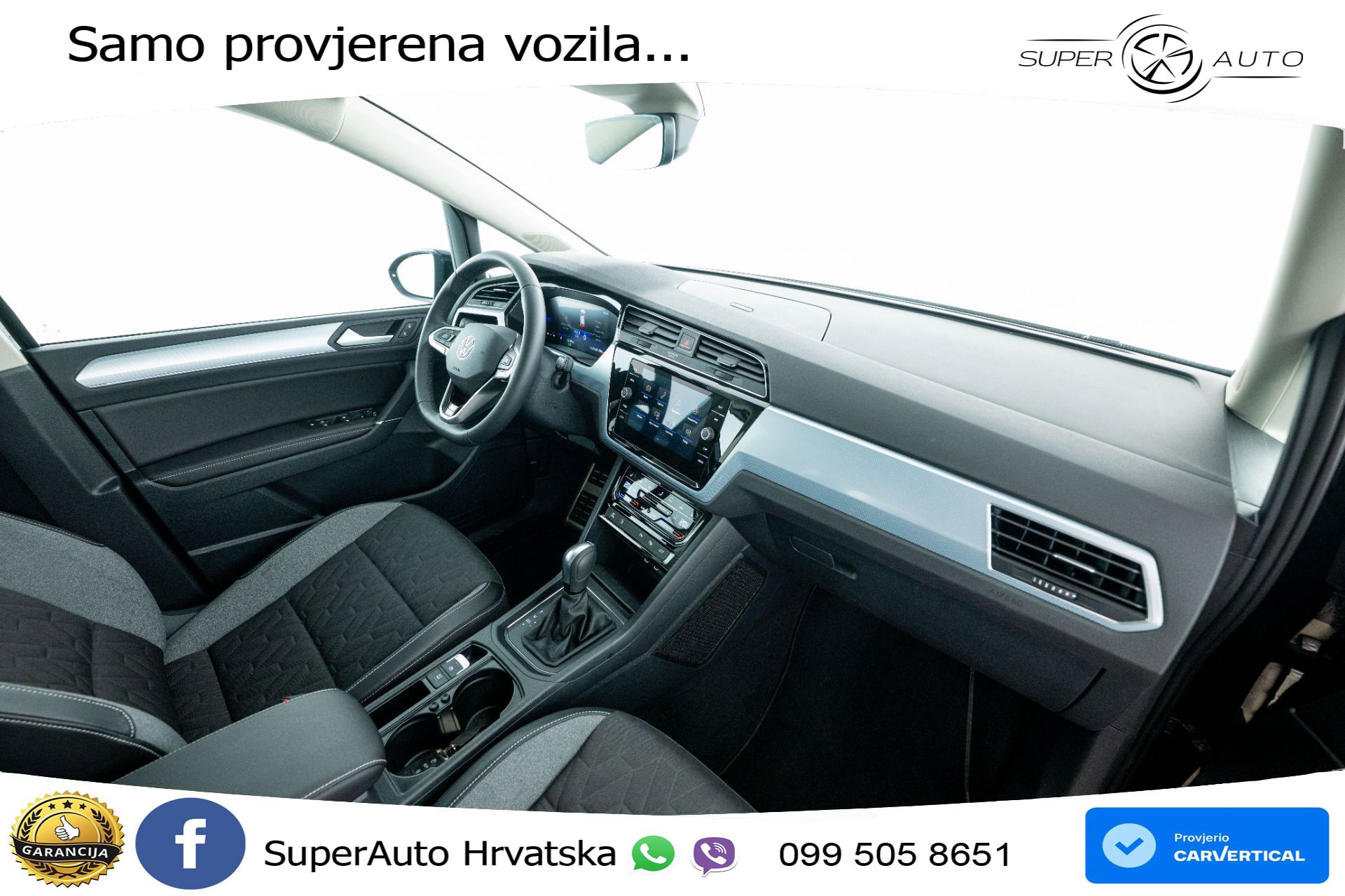 VW Touran 1.5 TSI DSG Comfortline 150 KS, 7-SJED+LED+ACC+GR SJED+PDC+VIRT