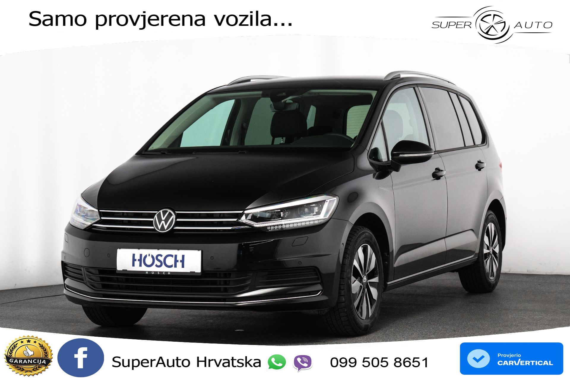 VW Touran 1.5 TSI DSG Comfortline 150 KS, 7-SJED+LED+ACC+GR SJED+PDC+VIRT