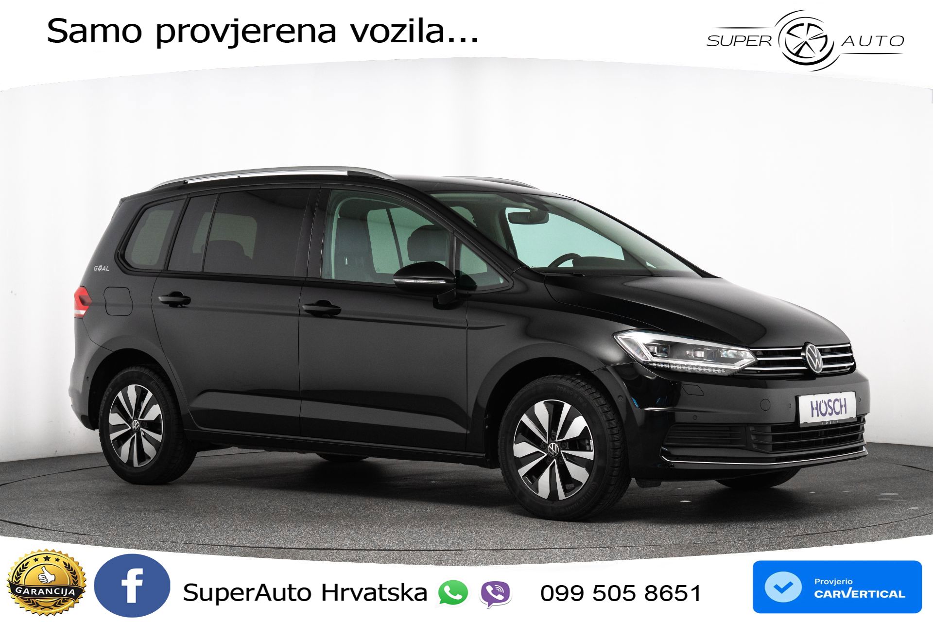 VW Touran 1.5 TSI DSG Comfortline 150 KS, 7-SJED+LED+ACC+GR SJED+PDC+VIRT