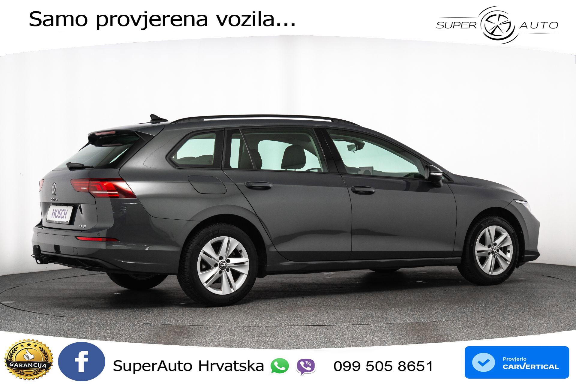 VW Golf 8 Variant 1.5 eTSI DSG Life 116 KS, LED+ACC+GR SJED+VIRT+PDC