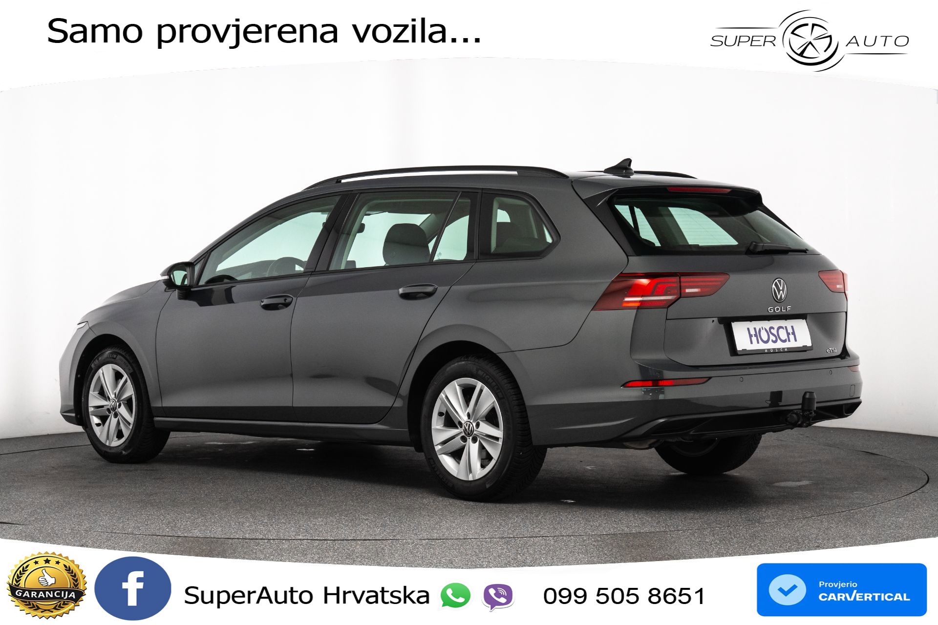 VW Golf 8 Variant 1.5 eTSI DSG Life 116 KS, LED+ACC+GR SJED+VIRT+PDC