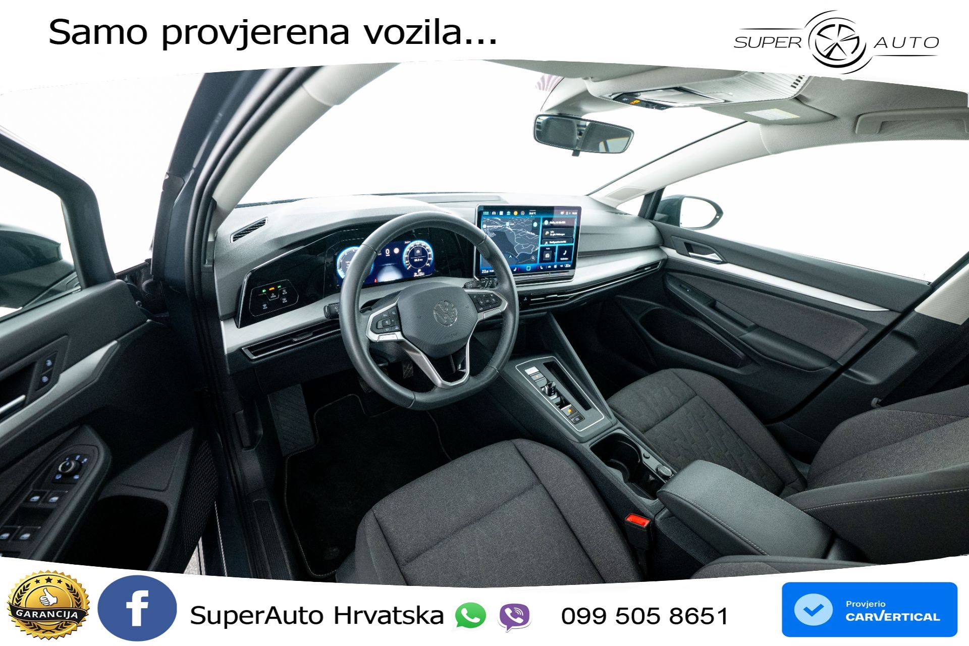 VW Golf 8 Variant 1.5 eTSI DSG Life 116 KS, LED+ACC+GR SJED+VIRT+PDC