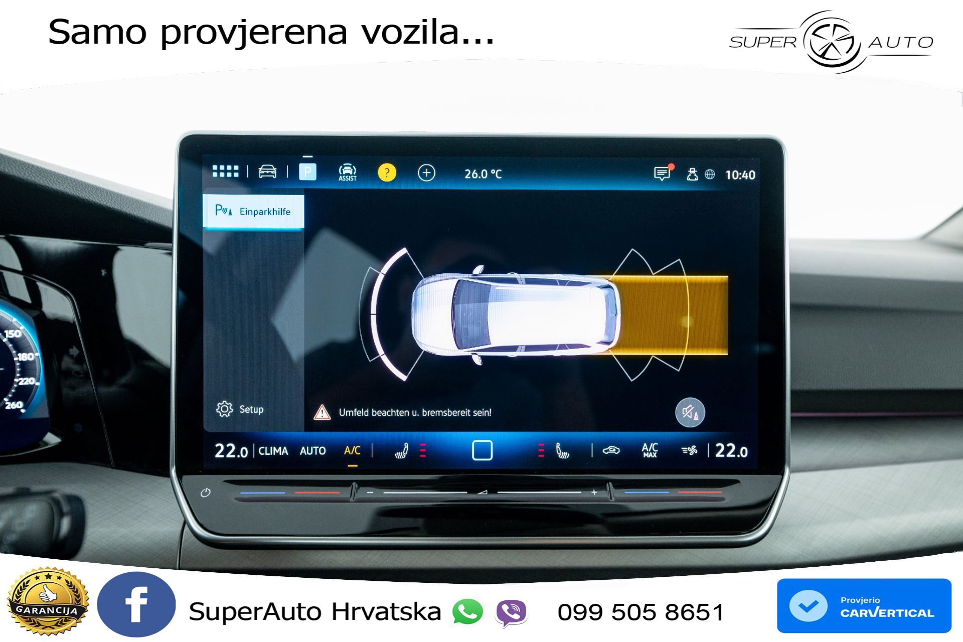 VW Golf 8 Variant 1.5 eTSI DSG Life 116 KS, LED+ACC+GR SJED+VIRT+PDC