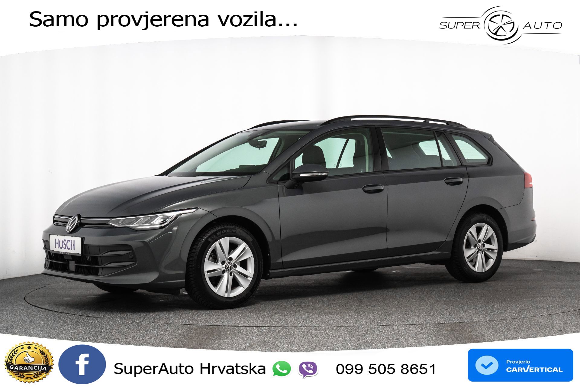 VW Golf 8 Variant 1.5 eTSI DSG Life 116 KS, LED+ACC+GR SJED+VIRT+PDC