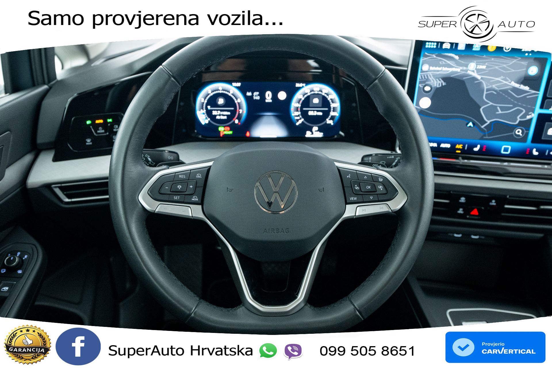 VW Golf 8 Variant 1.5 eTSI DSG Life 116 KS, LED+ACC+GR SJED+VIRT+PDC