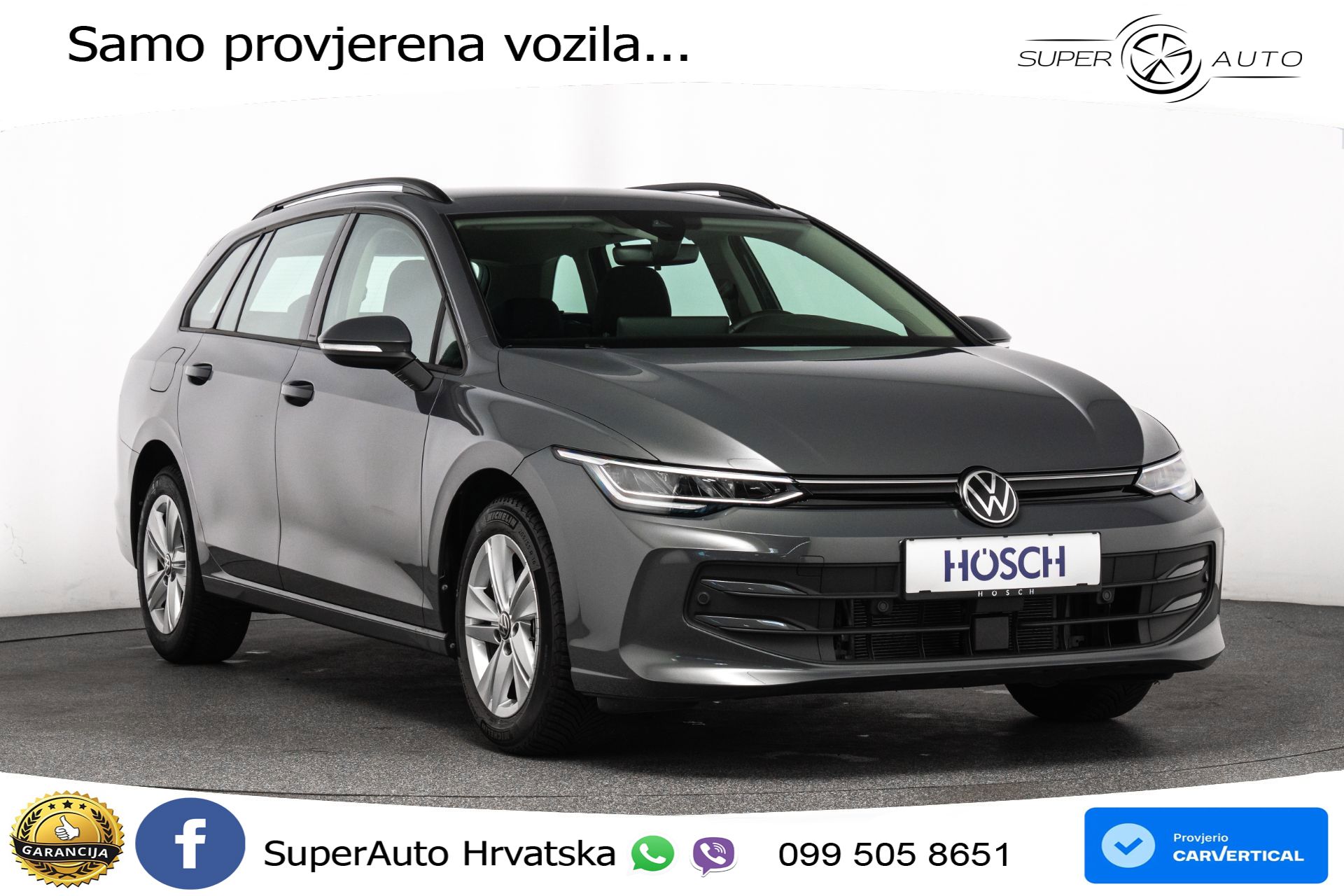 VW Golf 8 Variant 1.5 eTSI DSG Life 116 KS, LED+ACC+GR SJED+VIRT+PDC