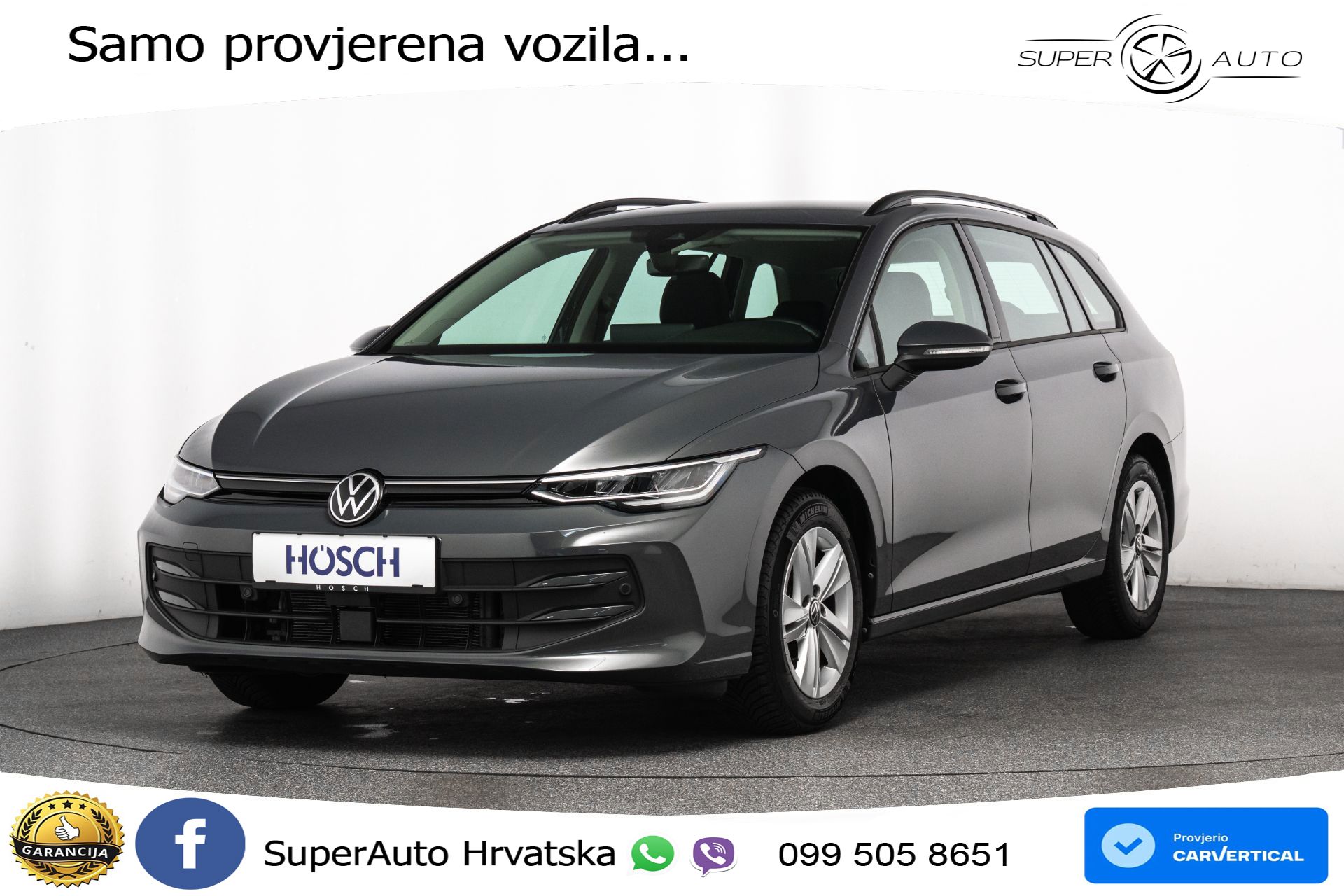 VW Golf 8 Variant 1.5 eTSI DSG Life 116 KS, LED+ACC+GR SJED+VIRT+PDC