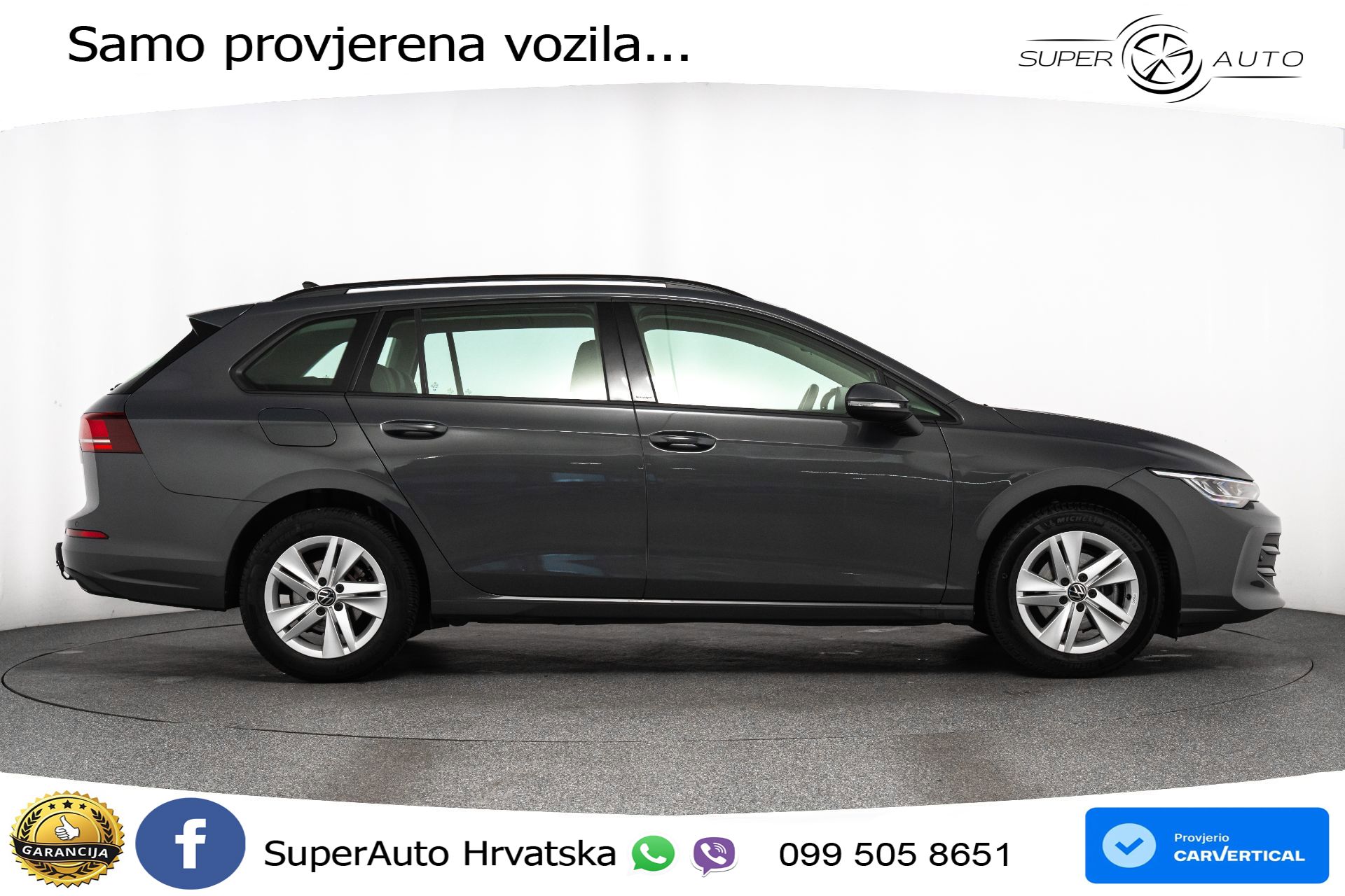 VW Golf 8 Variant 1.5 eTSI DSG Life 116 KS, LED+ACC+GR SJED+VIRT+PDC