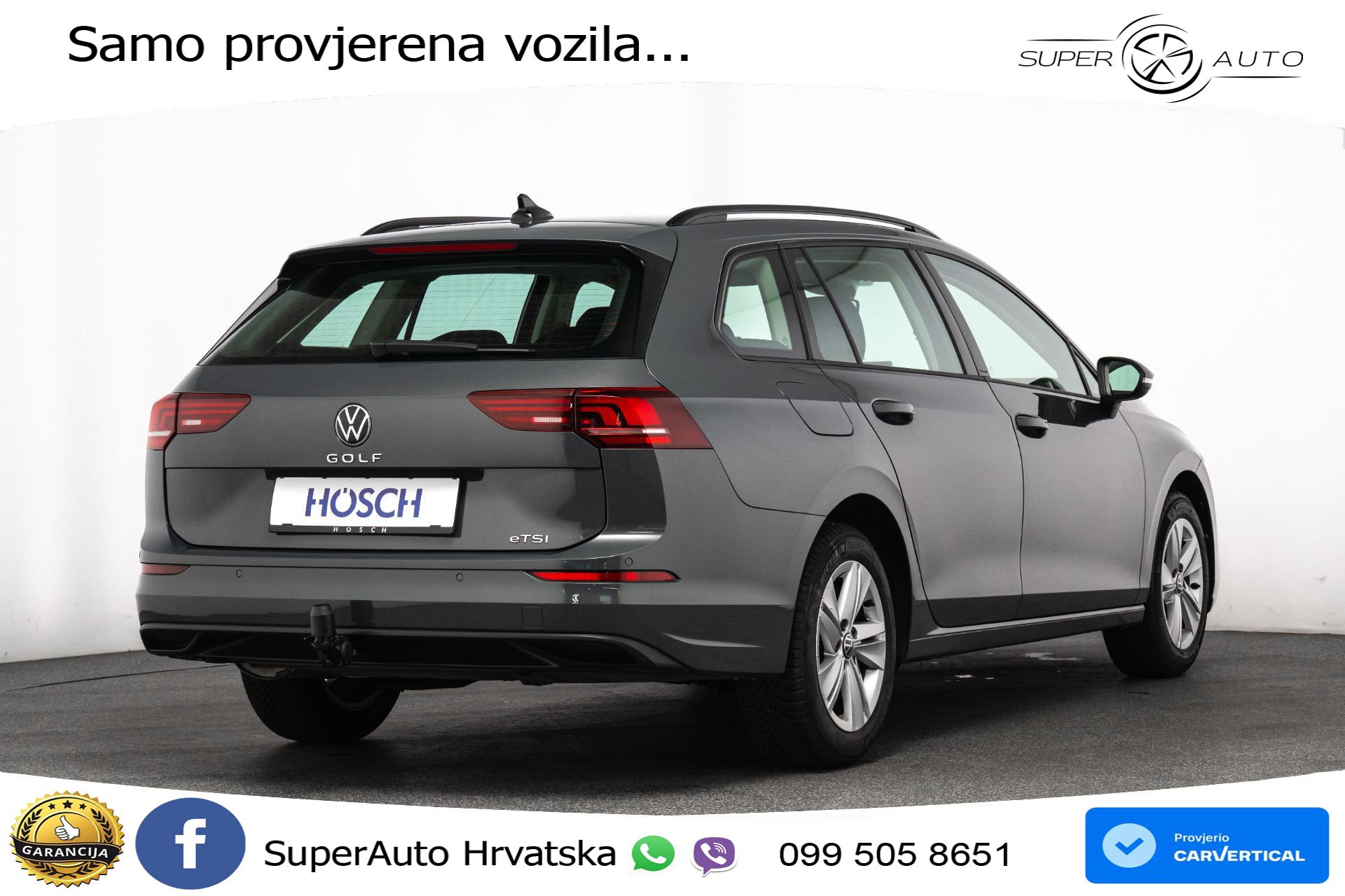 VW Golf 8 Variant 1.5 eTSI DSG Life 116 KS, LED+ACC+GR SJED+VIRT+PDC